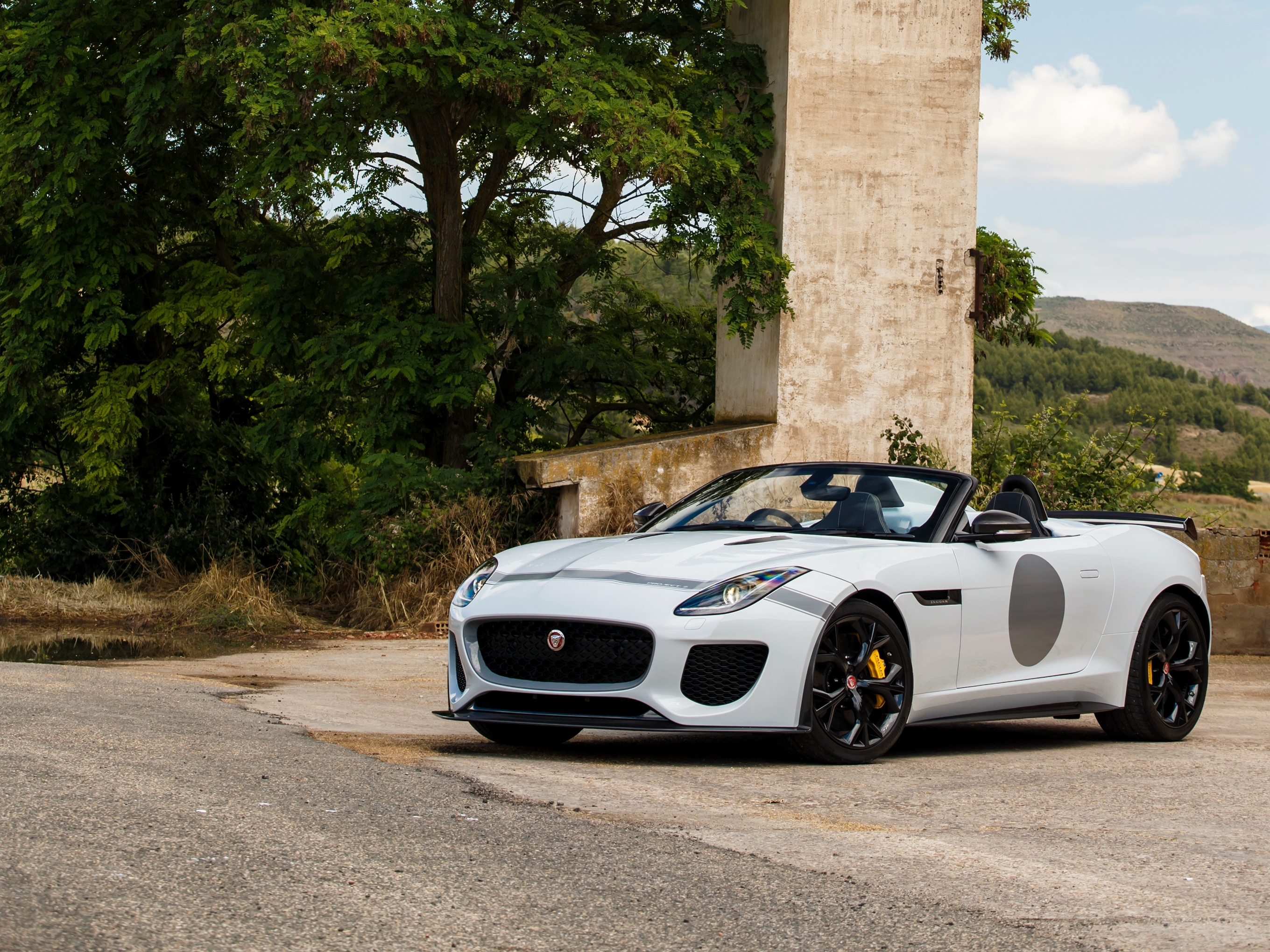 android jaguar, cars, white, side view, f type, project 7
