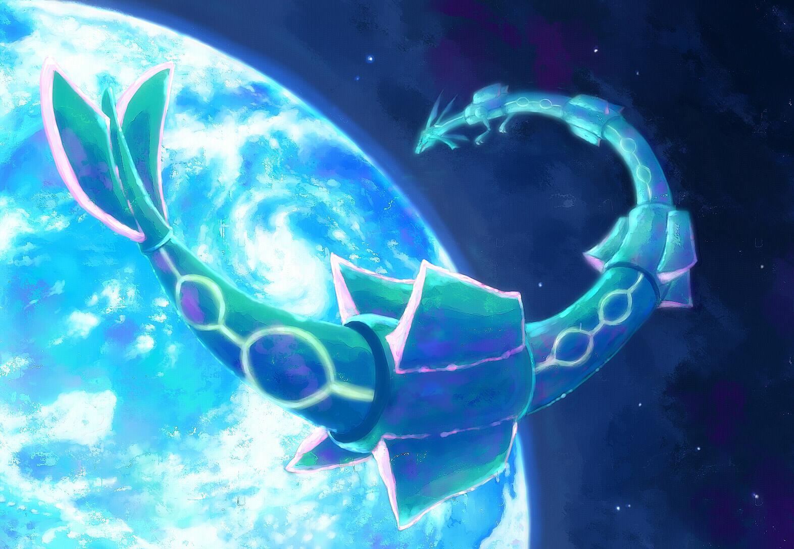 Download free Neon Pokemon Rayquaza Wallpaper 