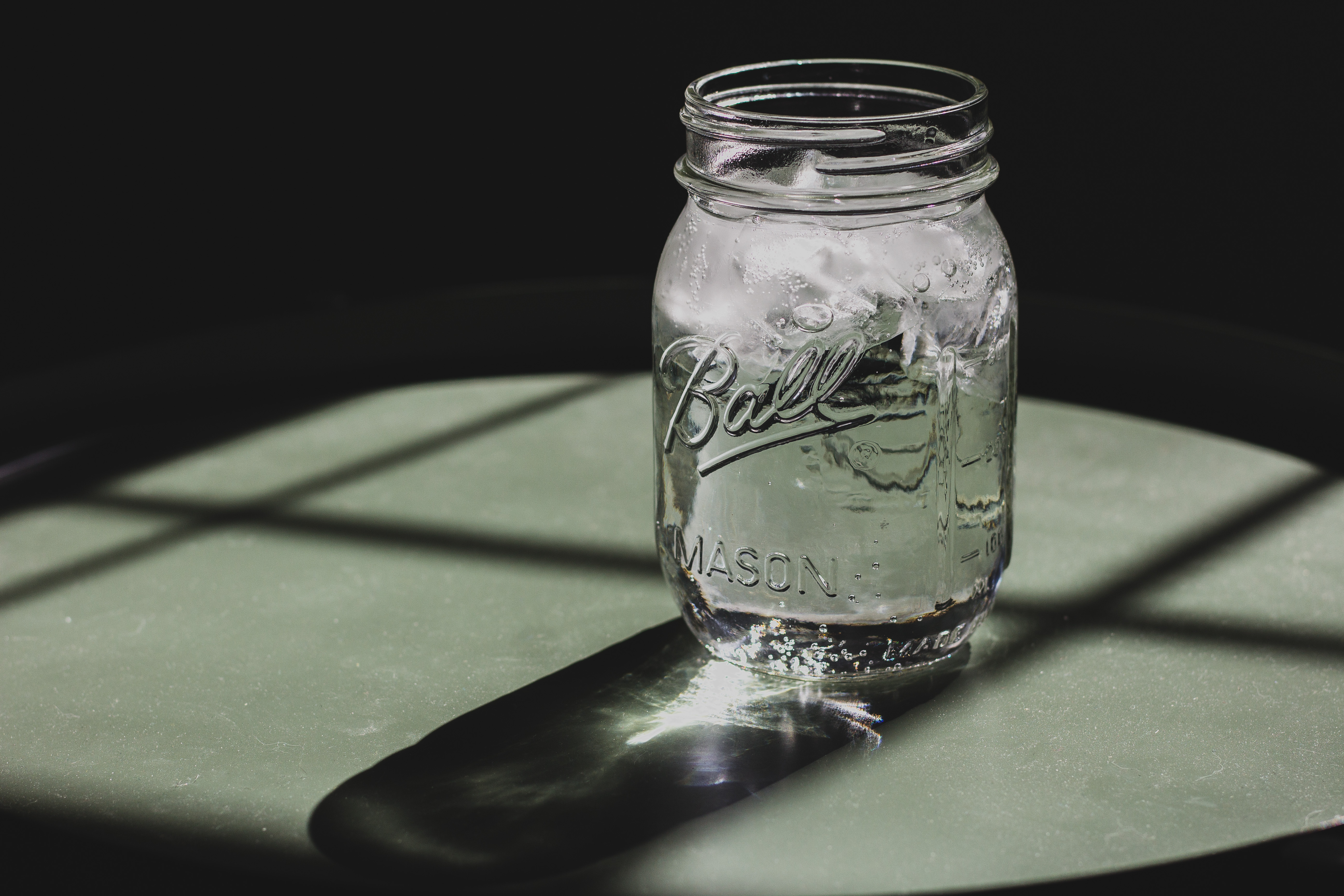 Download mobile wallpaper Bank, Miscellanea, Miscellaneous, Shadow, Jar, Ice for free.