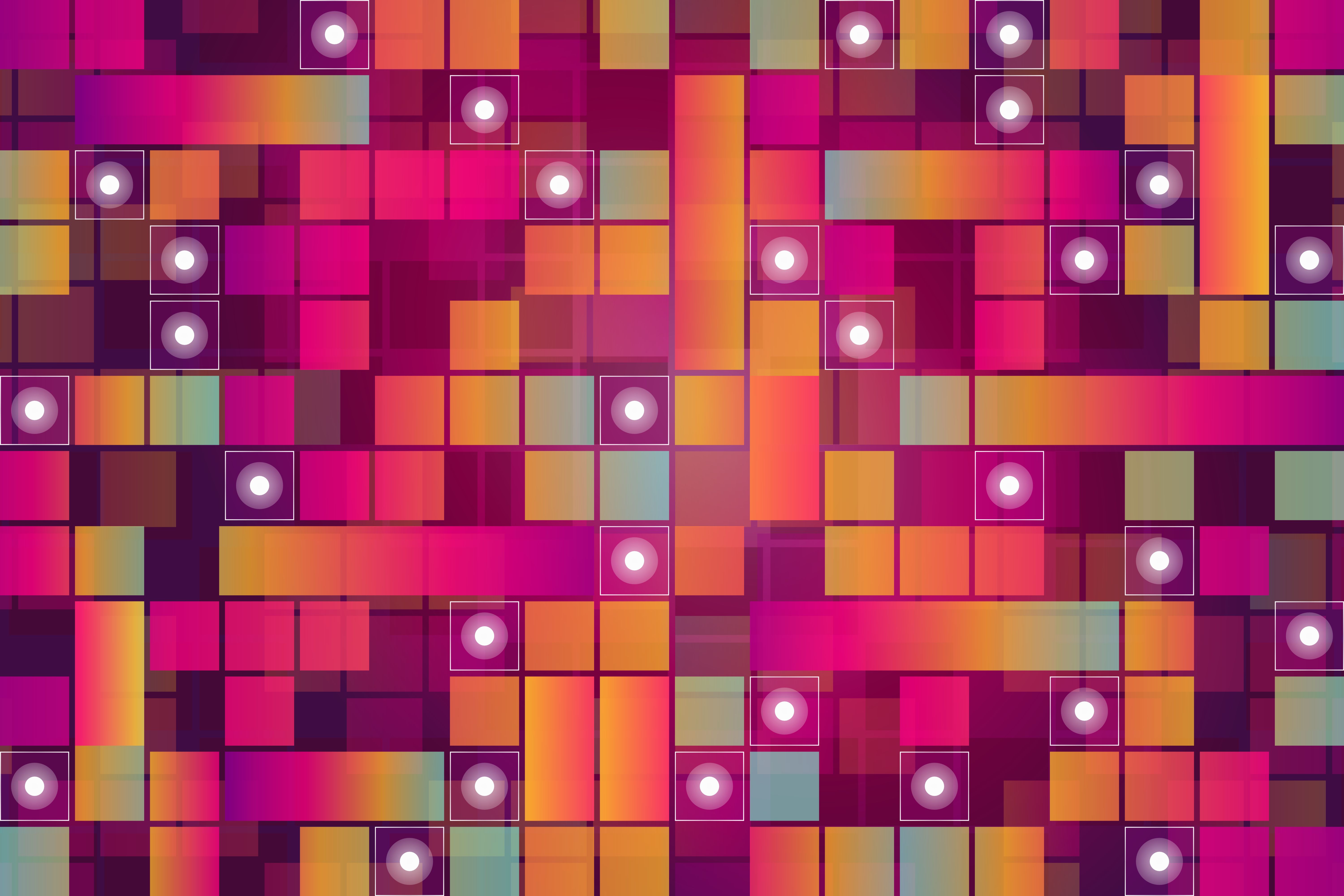 desktop Images patterns, circles, multicolored, motley, texture, textures, squares