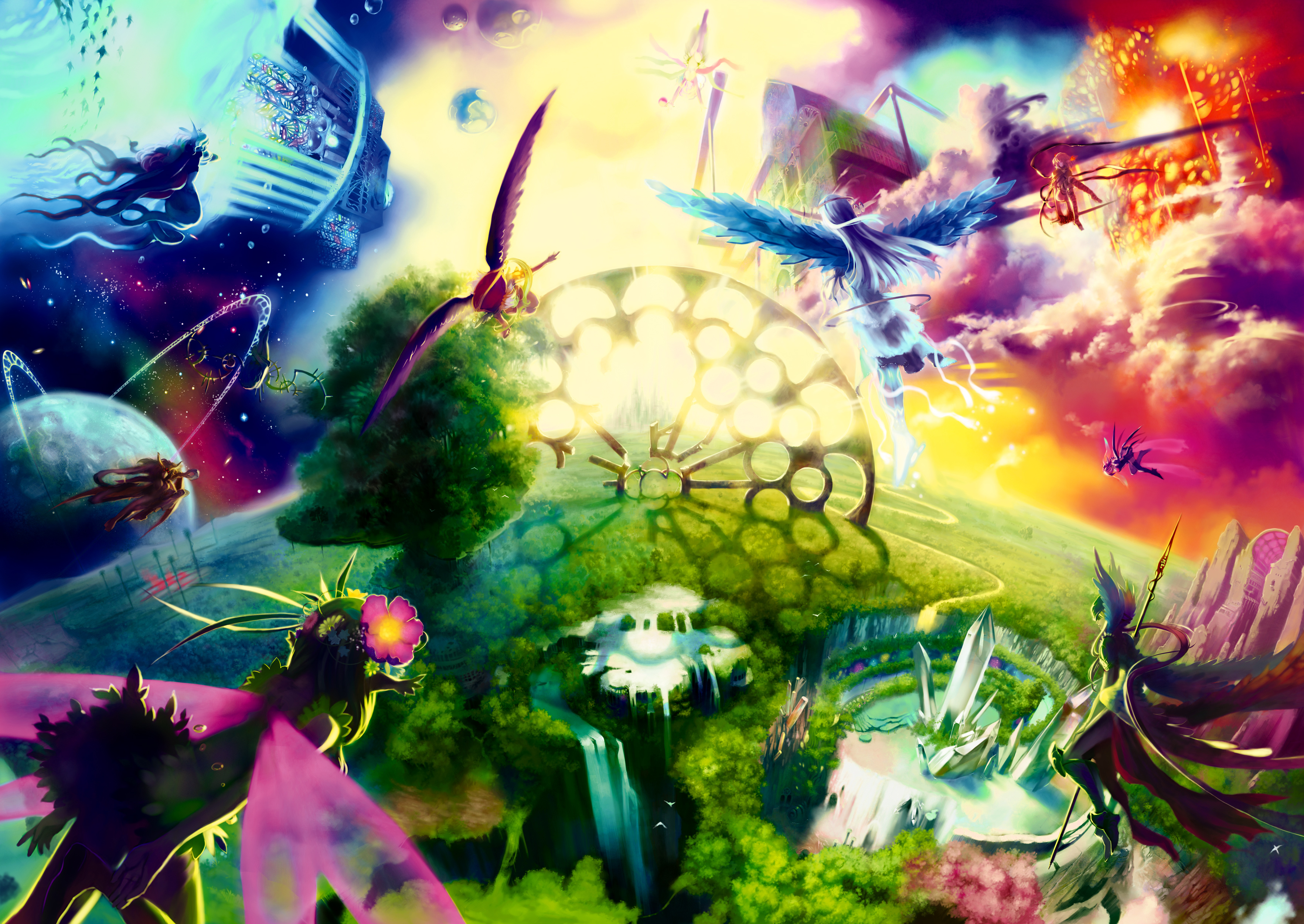 Fantasy world 3. Мир арт. Мир арты. Фантазия и воображение. Разные миры.