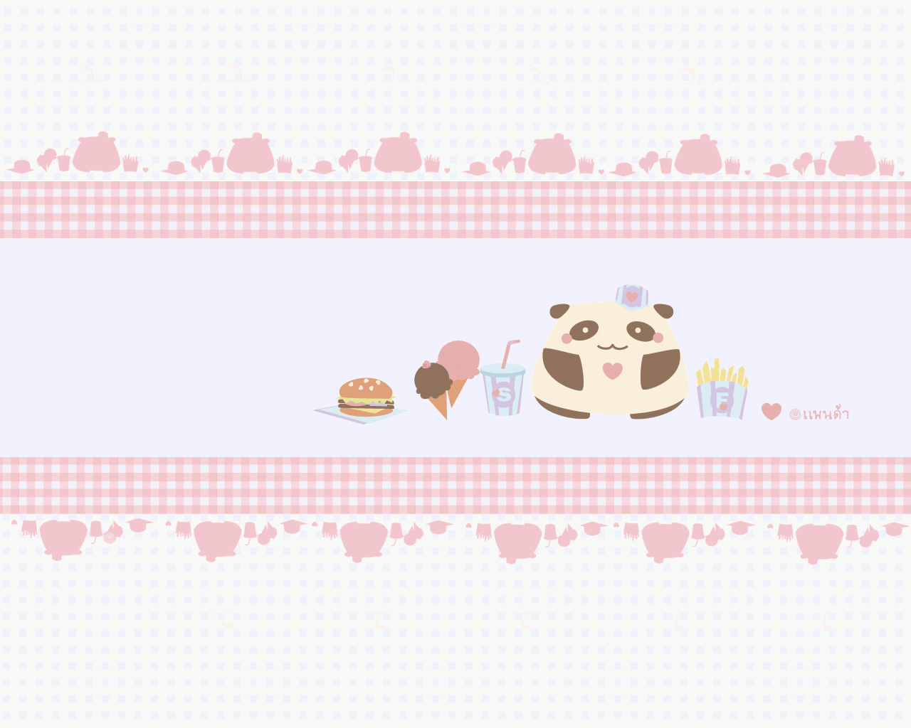 Download mobile wallpaper Food, Animal, Artistic, Panda, Cute for free.