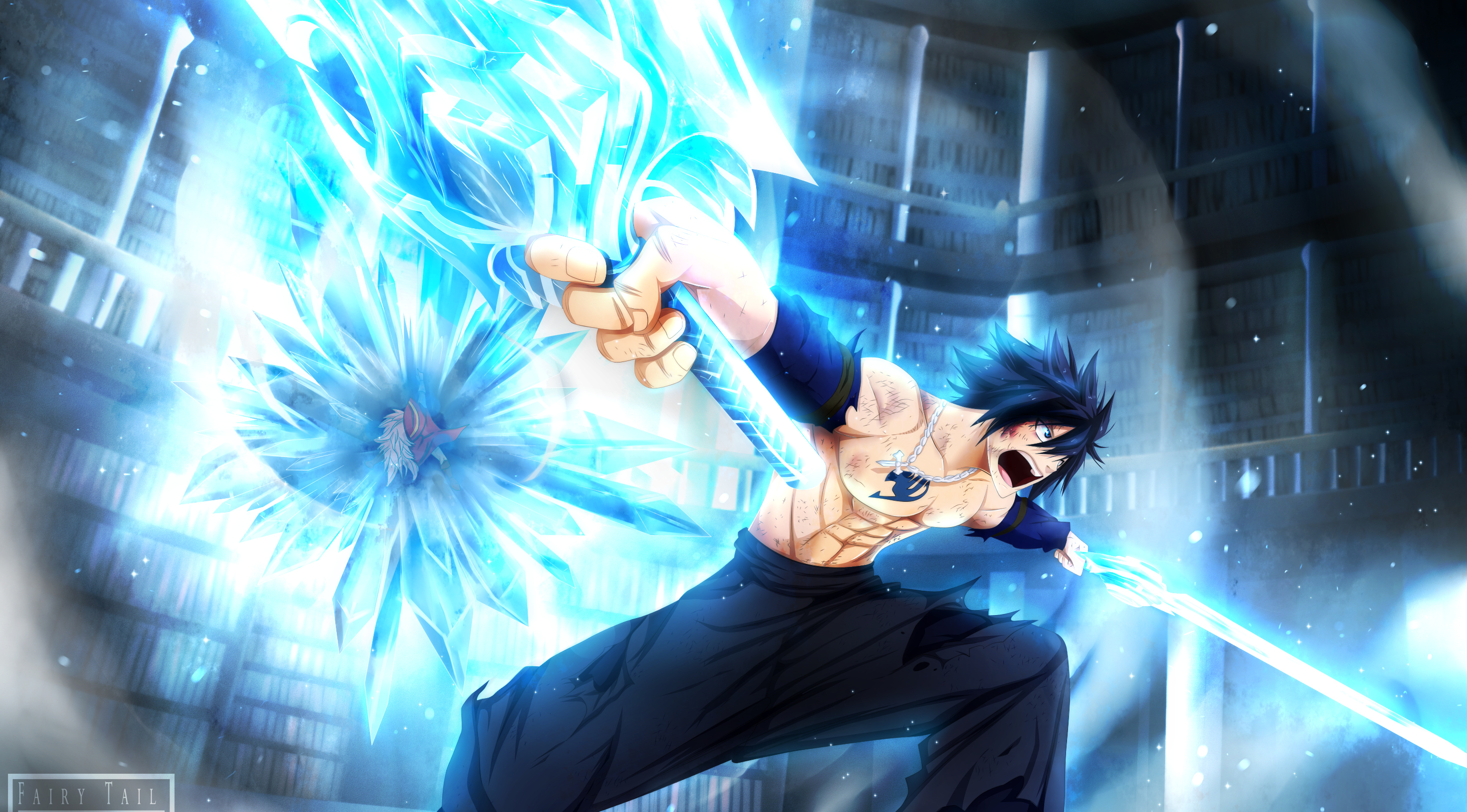 Free HD anime, fairy tail, gray fullbuster