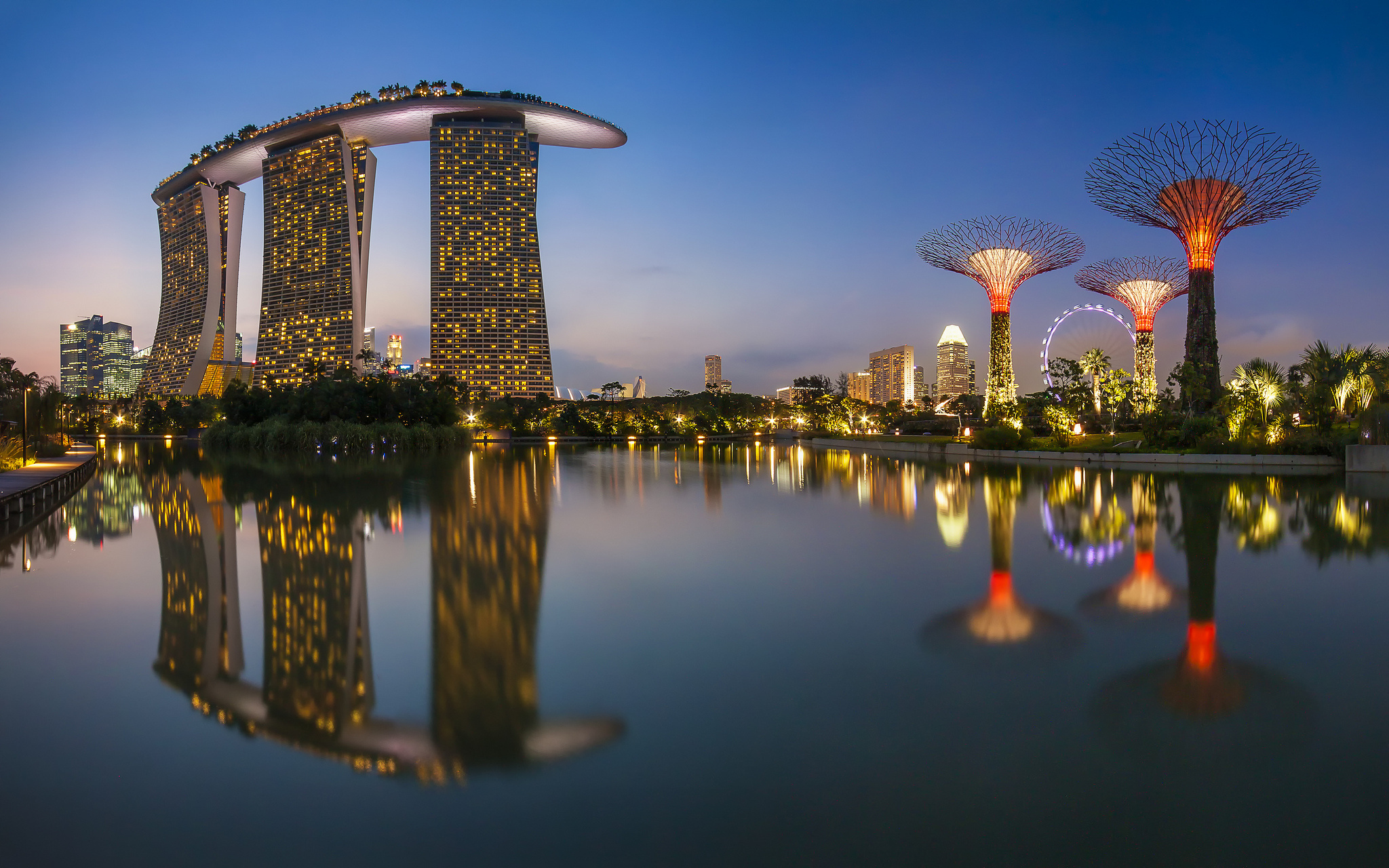 singapore, man made, marina bay sands wallpapers for tablet