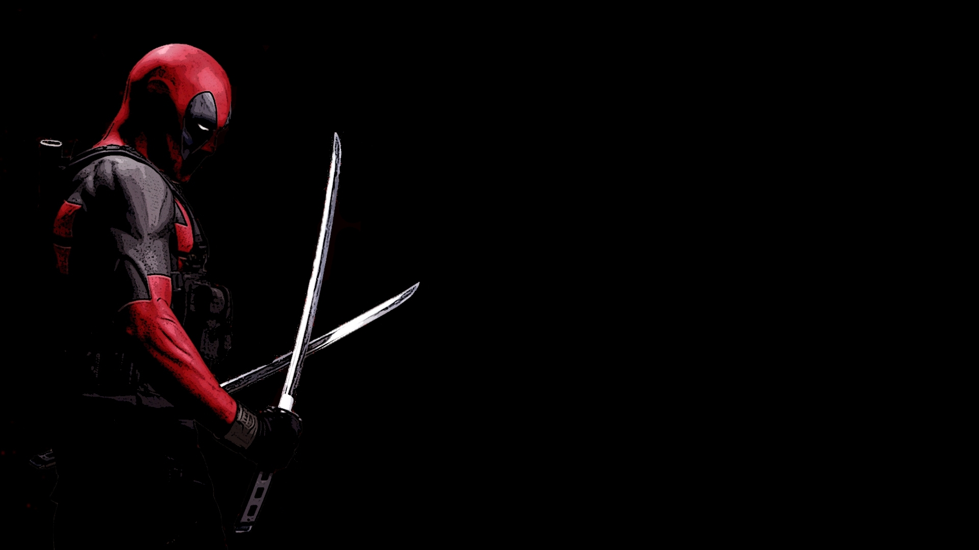 Download mobile wallpaper Weapon, Deadpool, Mask, Sword, Comics, Merc With A Mouth, Bodysuit for free.