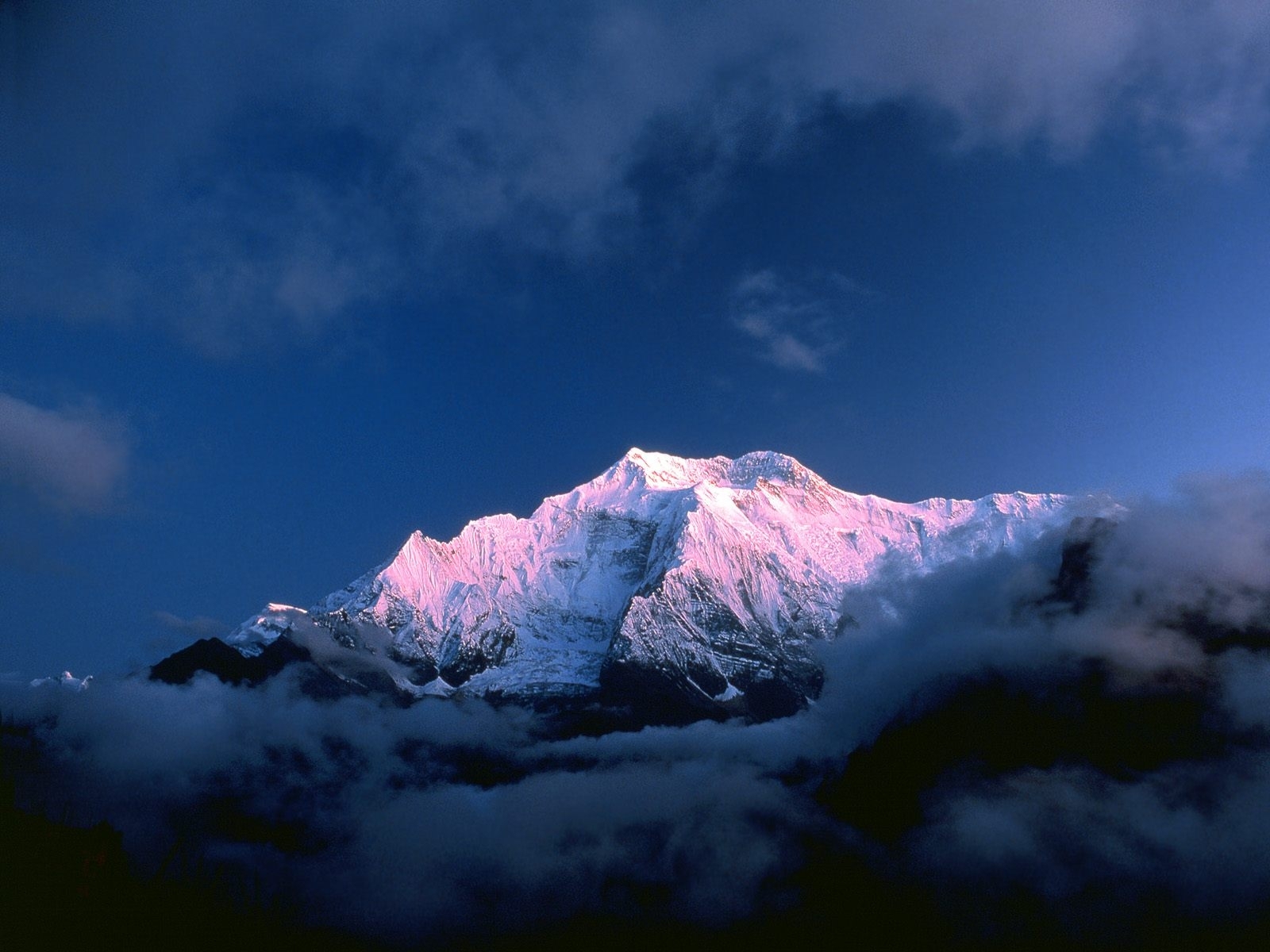 landscape, blue, sky, mountains Phone Background