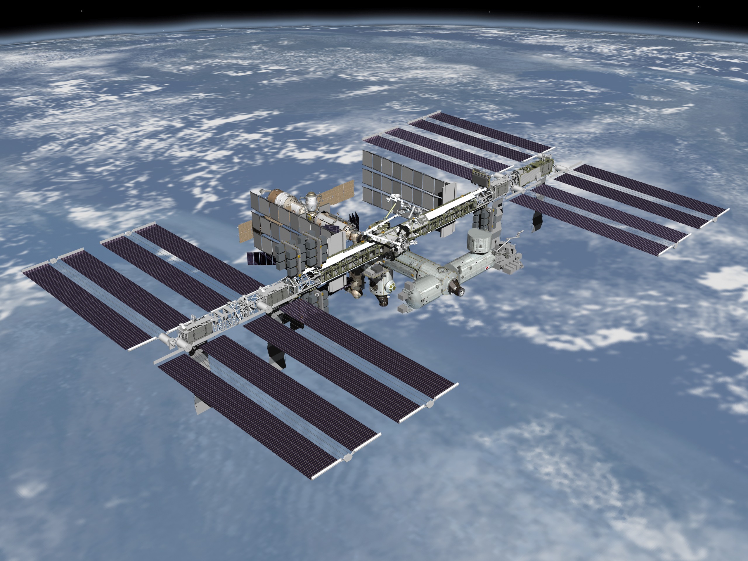 international space station, satellite, man made, space