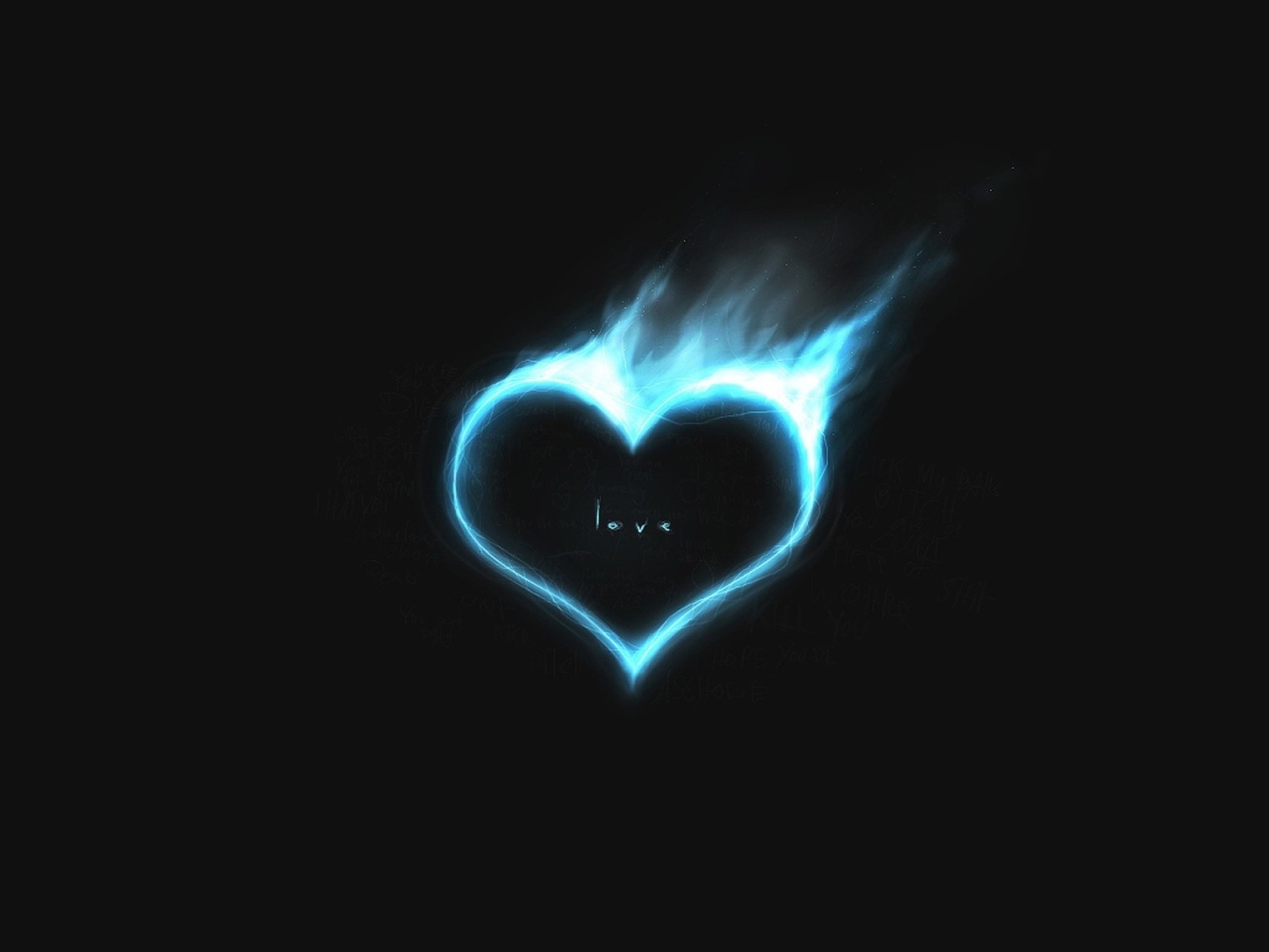 hearts, valentine's day, black, love, fire, pictures 1080p
