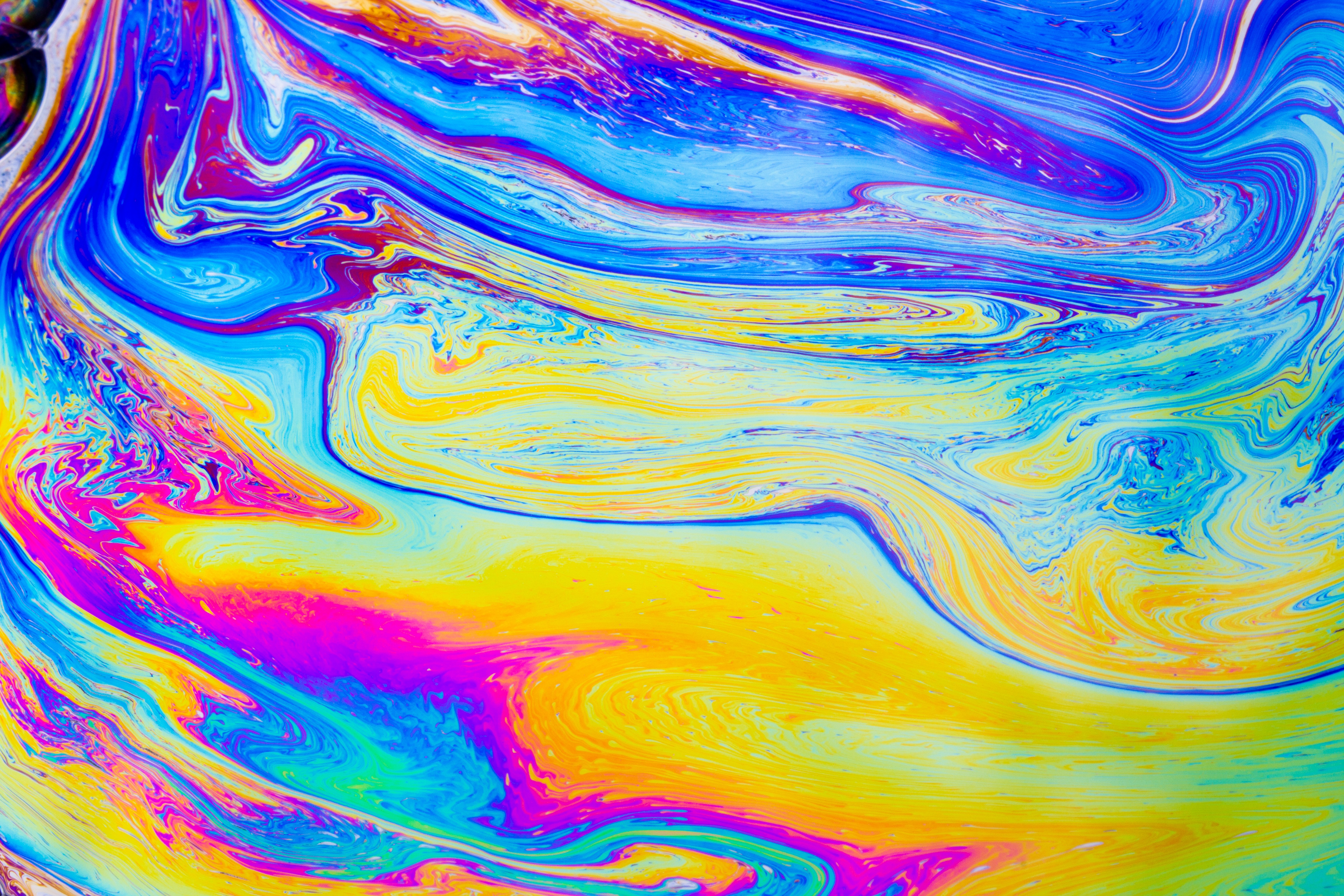 Free download wallpaper Wavy, Motley, Lines, Bright, Abstract, Paint, Multicolored on your PC desktop