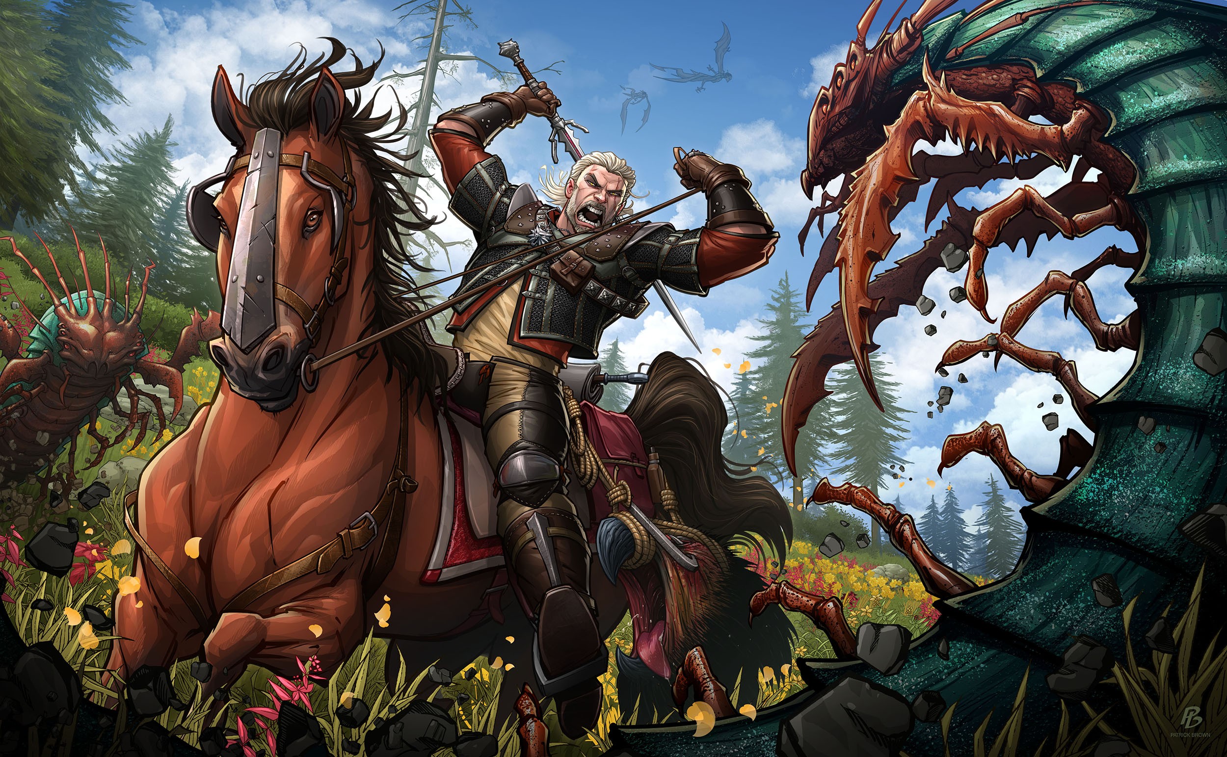 The witcher 3 geralt horse фото 42