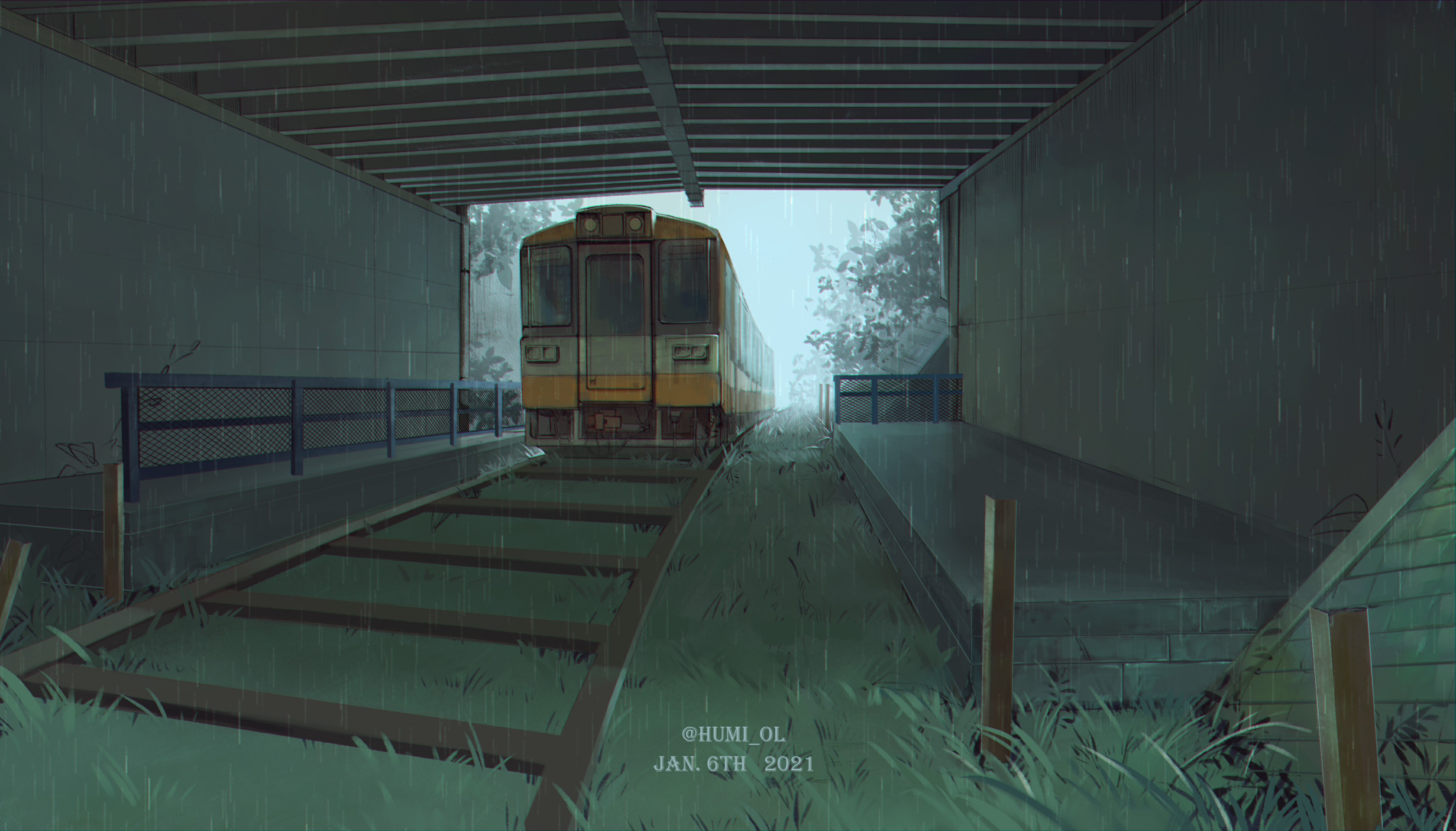 Train anime scenery GIF - Find on GIFER