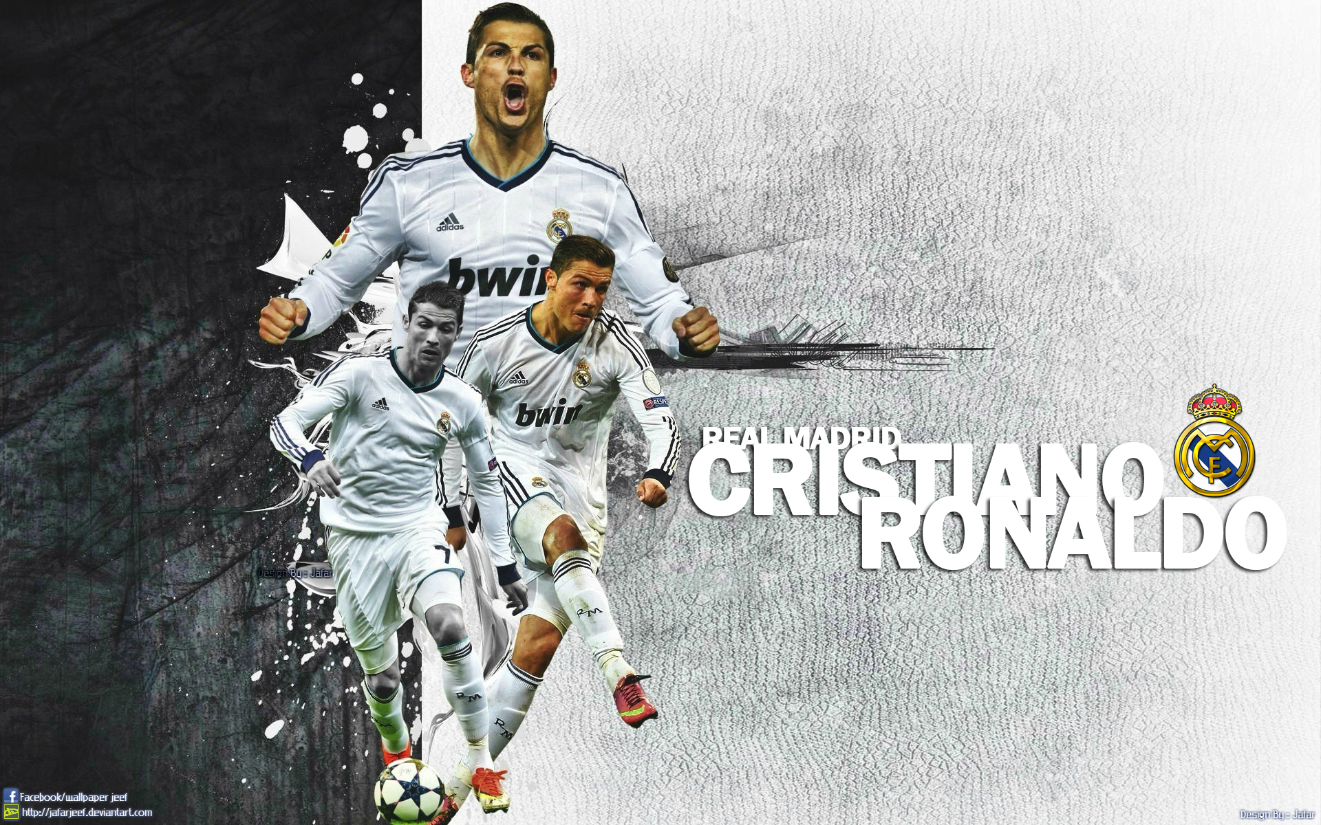 Cristiano Ronaldo Real Madrid Wallpaper by jafarjeef on DeviantArt