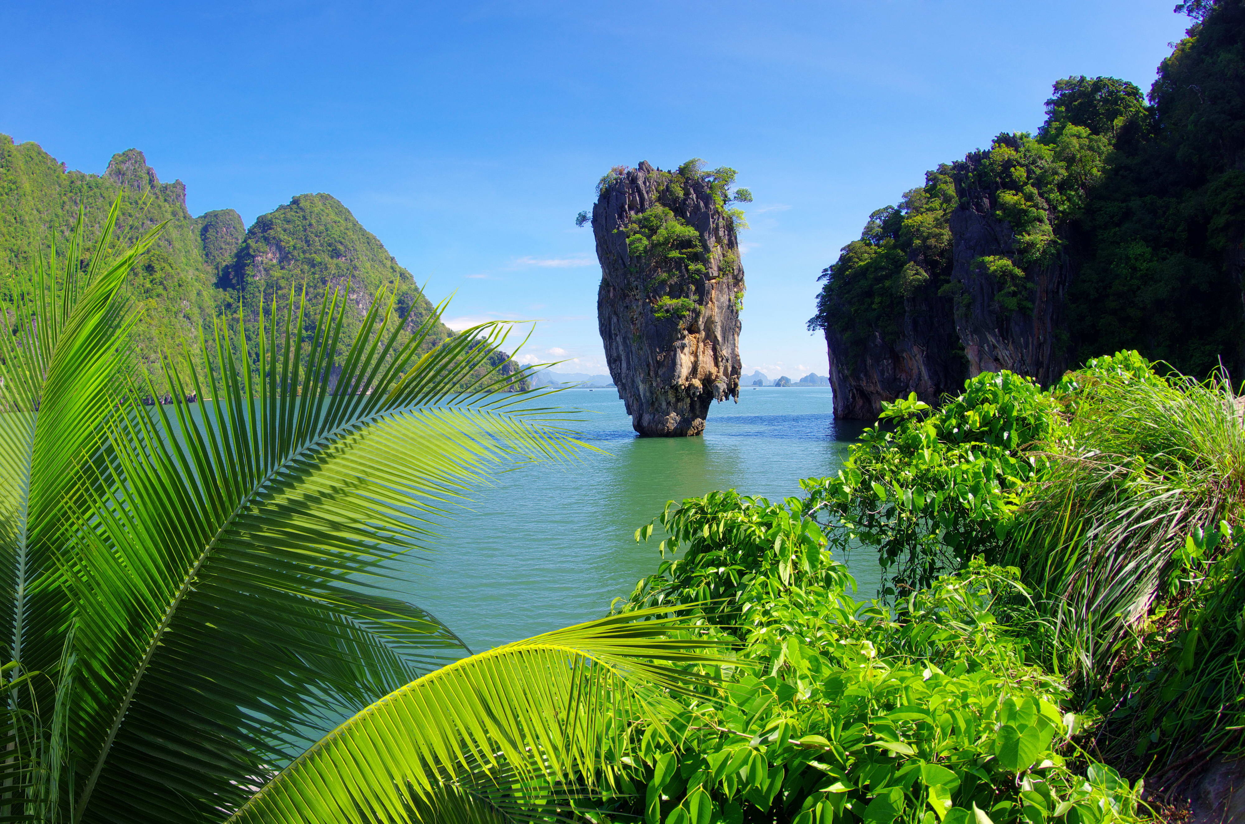 thailand, island, lagoon, earth, holiday, khao phing kan, phang nga bay, phuket, tapu island, tropics