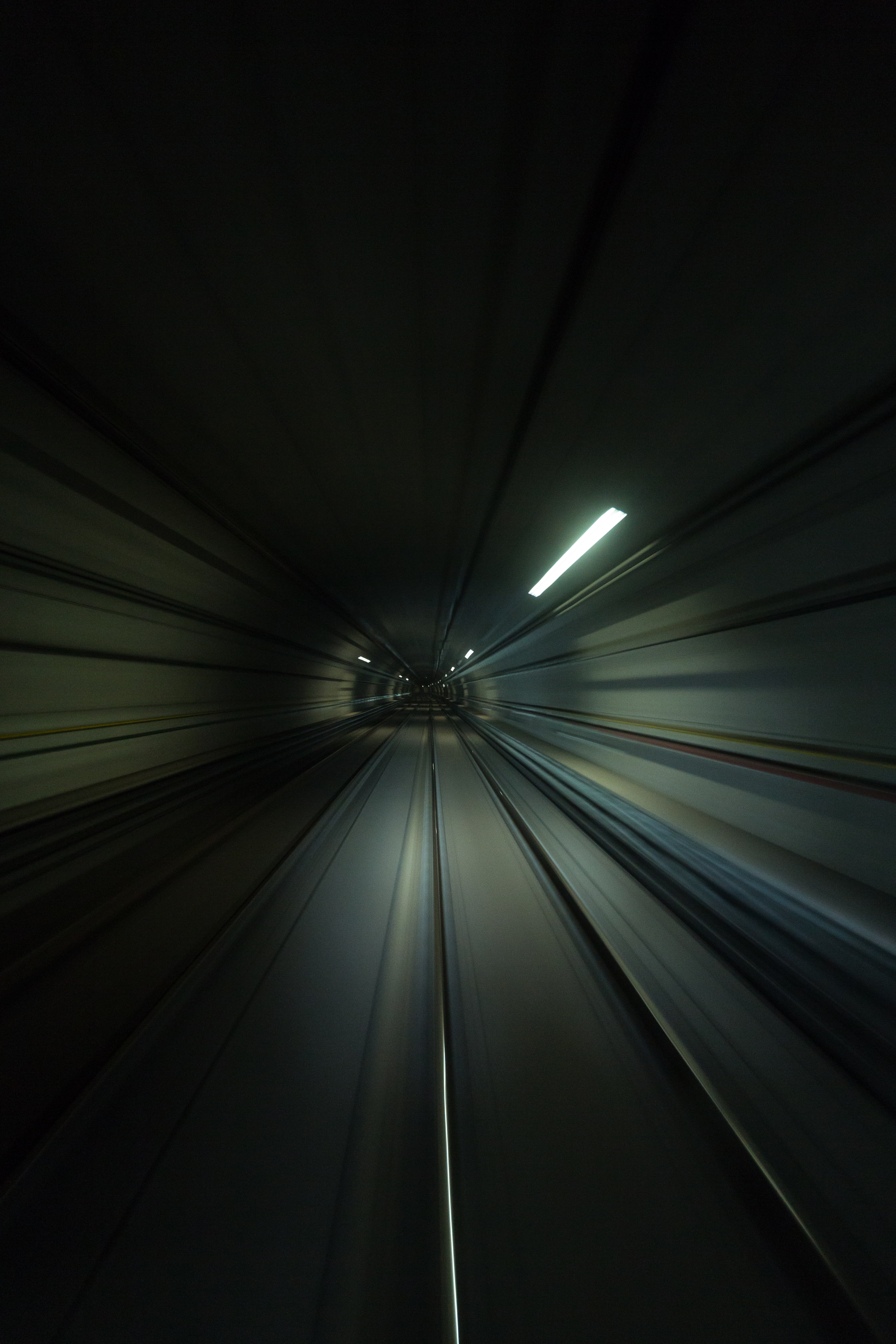 Download mobile wallpaper Traffic, Movement, Recess, Tunnel, Speed, Deepening, Dark for free.