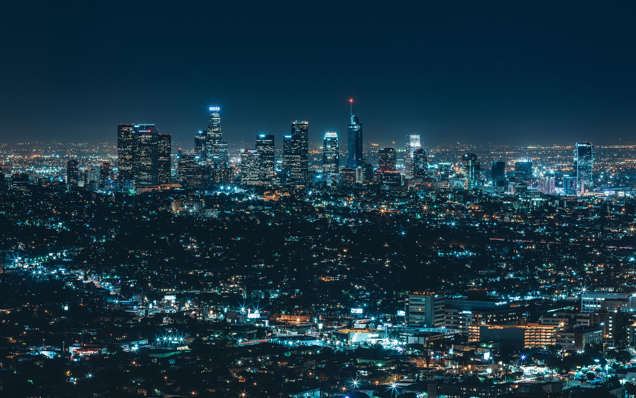 398302 скачать картинку города, свет, сделано человеком, лос анджелес, город, городской пейзаж, ночь, небоскрёб - обои и заставки бесплатно