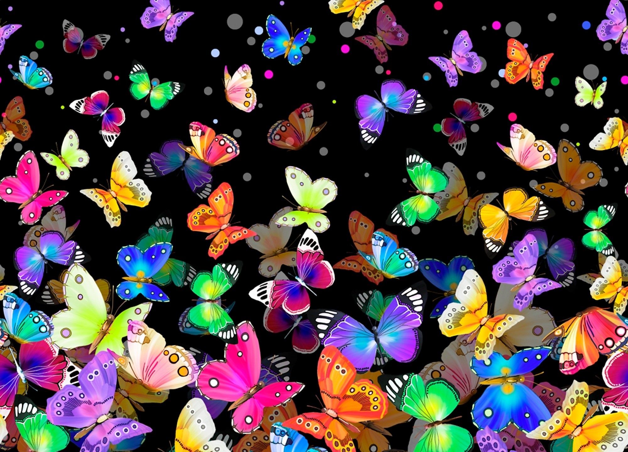 無料モバイル壁紙蝶, 明るい, カラフル, 芸術的をダウンロードします。