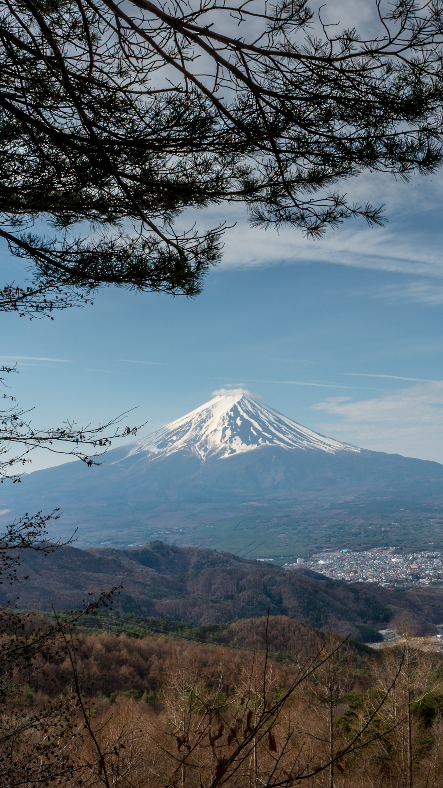 1163419壁紙のダウンロード富士山, 地球, 春, 山梨県, 日本, 火山-スクリーンセーバーと写真を無料で