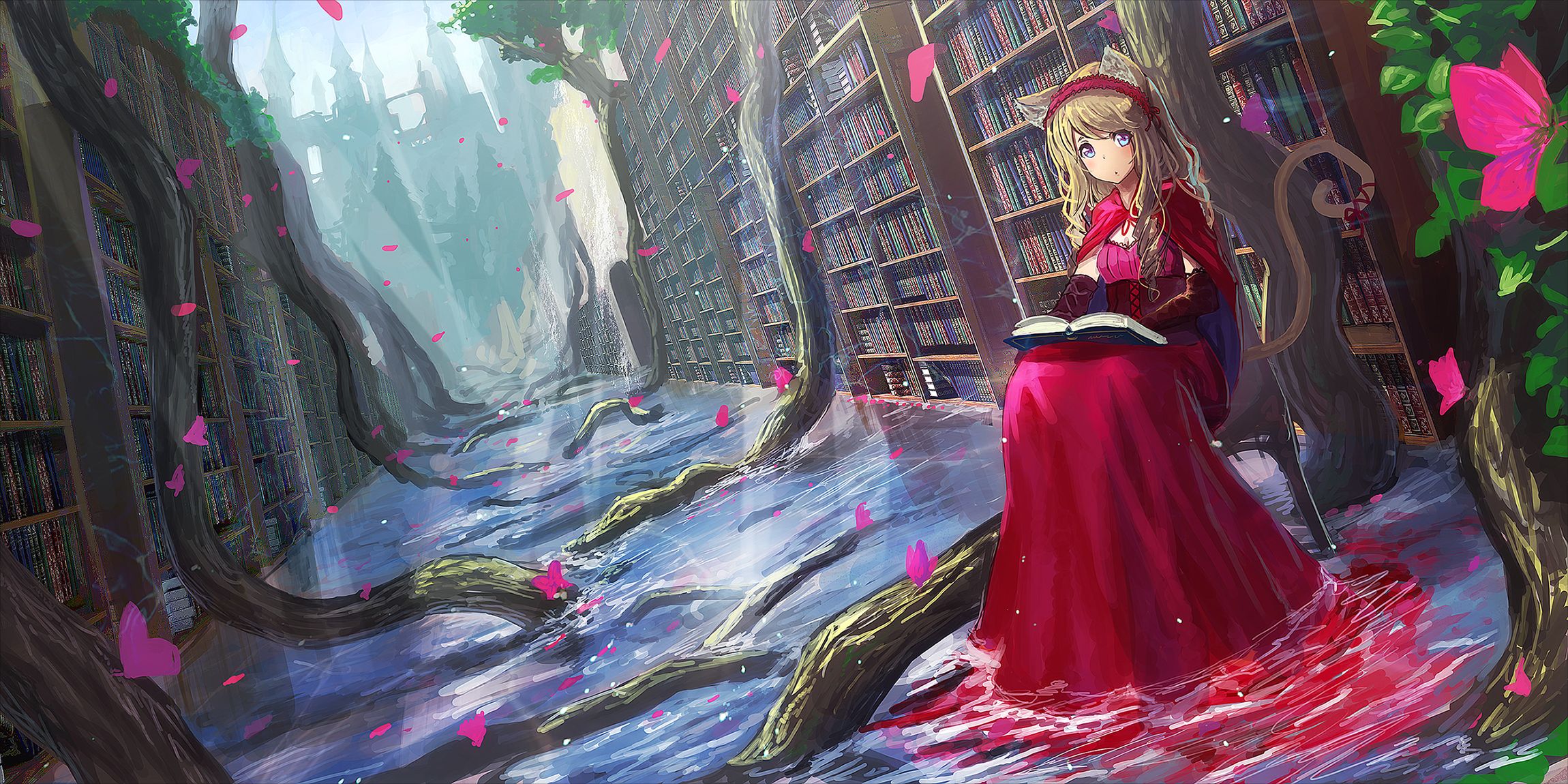 Lexica  Anime woman reading in a room listen lofi music