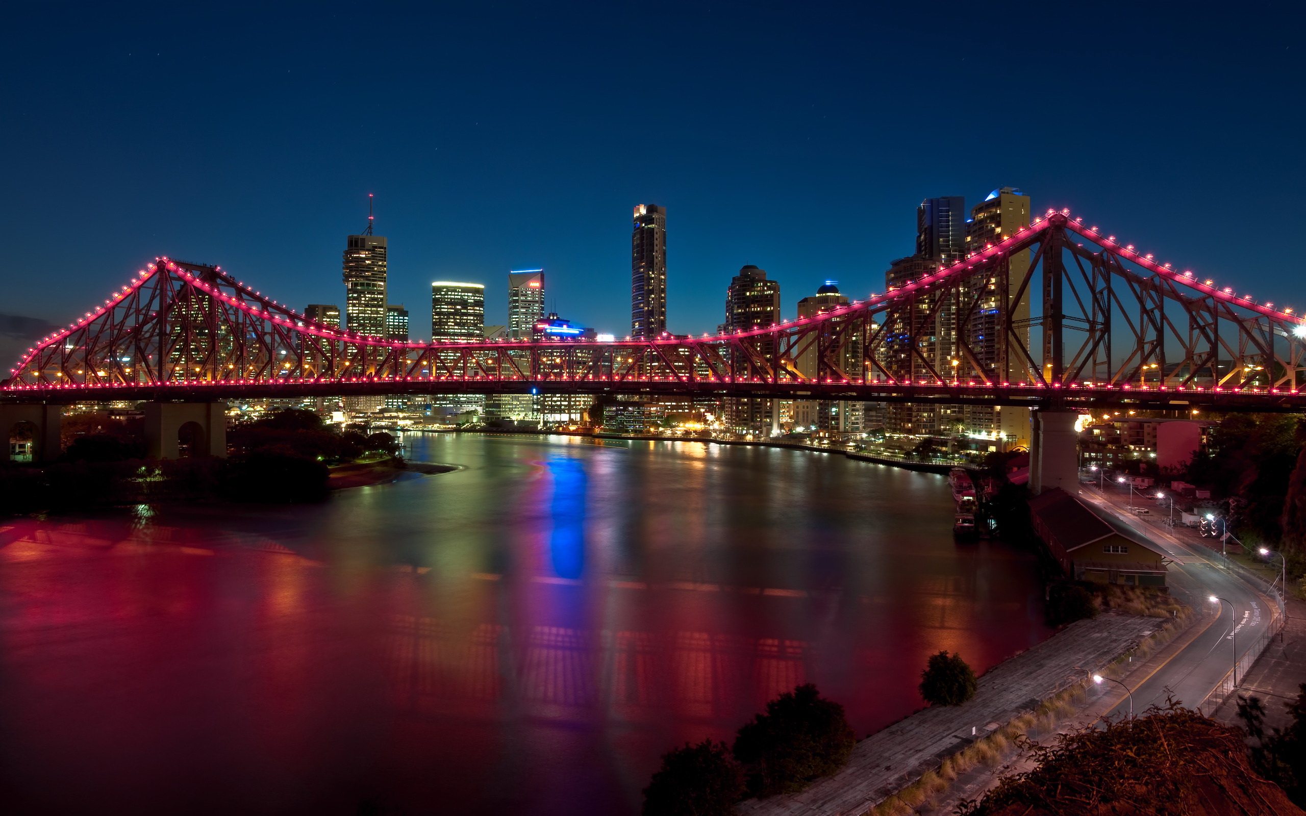 285008 скачать картинку сделано человеком, сюжетный мост, австралия, брисбен, мосты - обои и заставки бесплатно