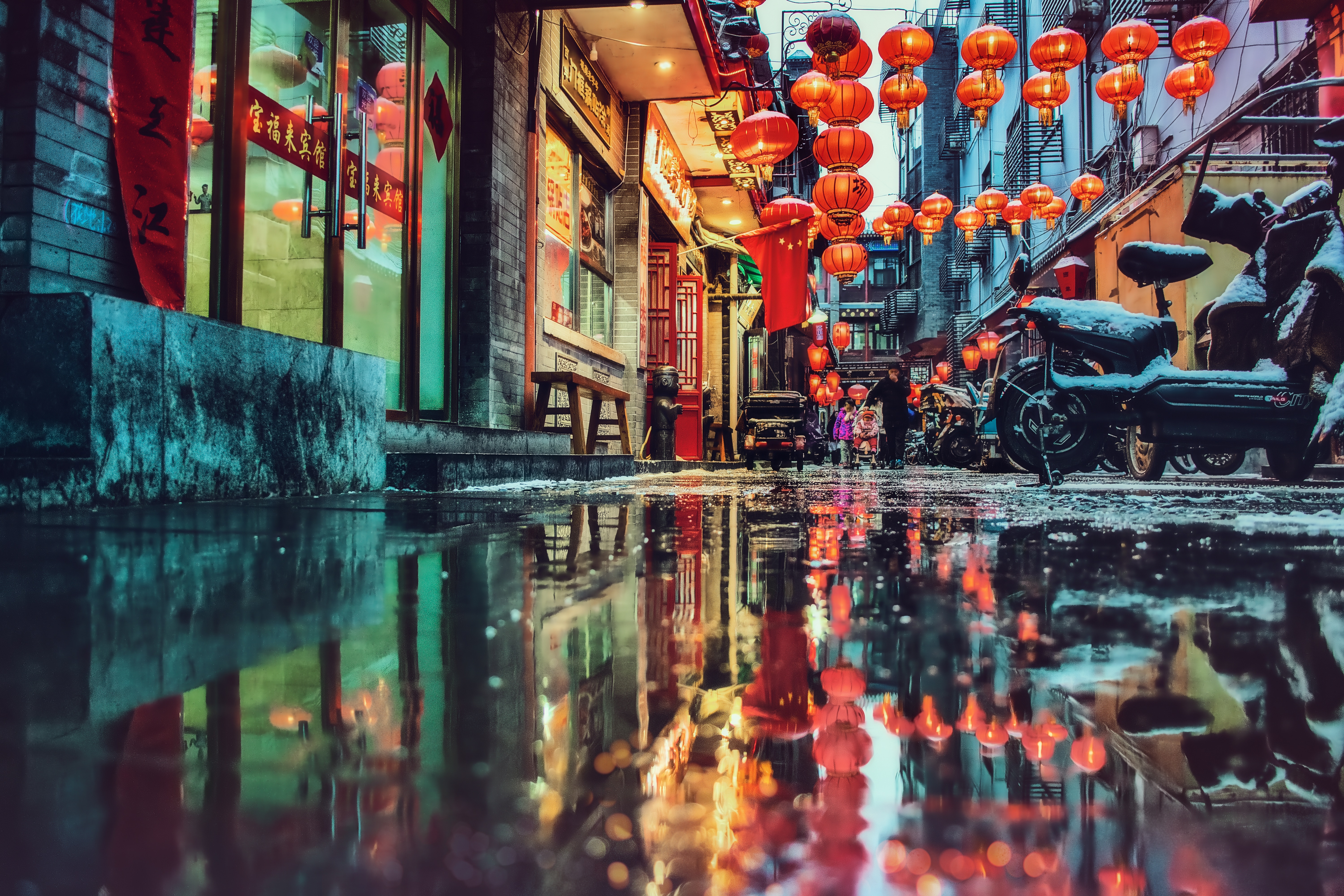 chinatown, man made, street iphone wallpaper