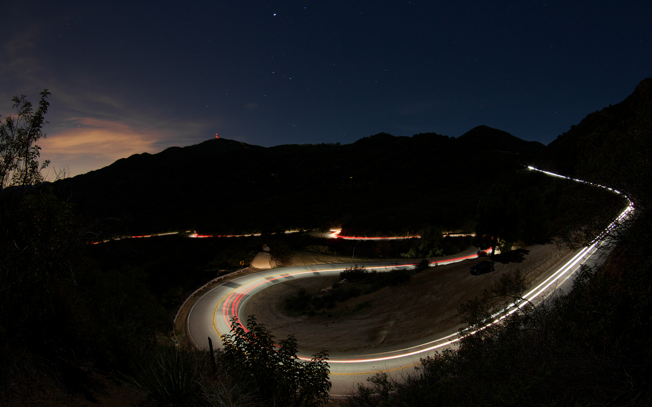 168863 descargar imagen hecho por el hombre, carretera, california, cañón, noche: fondos de pantalla y protectores de pantalla gratis