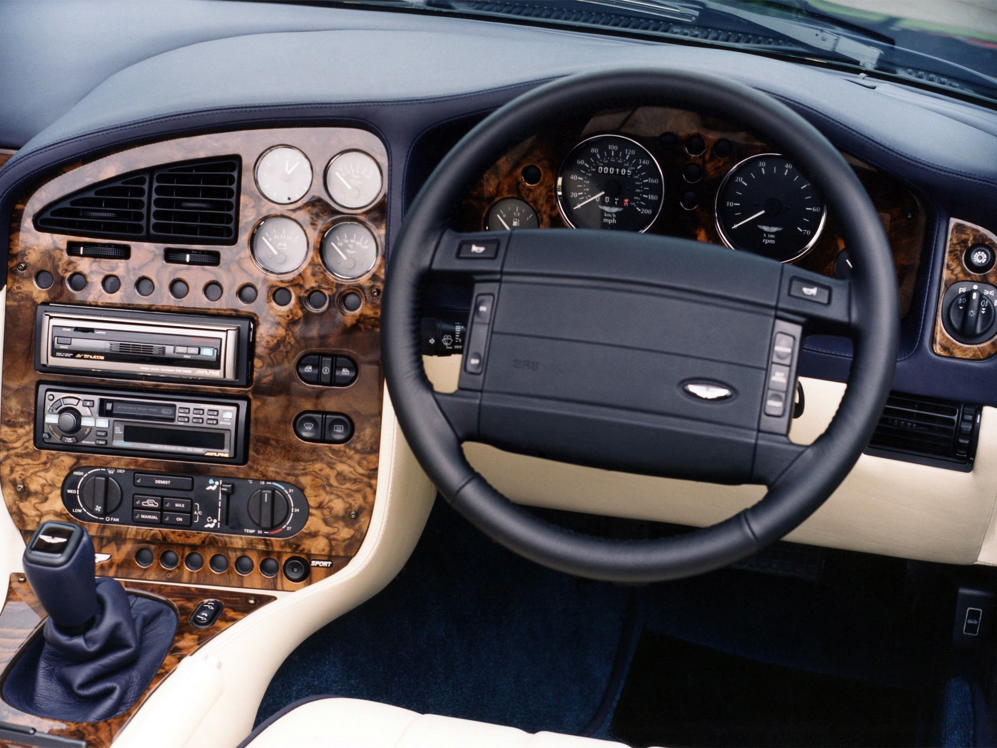 cars, speedometer, interior, aston martin, steering wheel, rudder, salon, v8, vantage, 1993