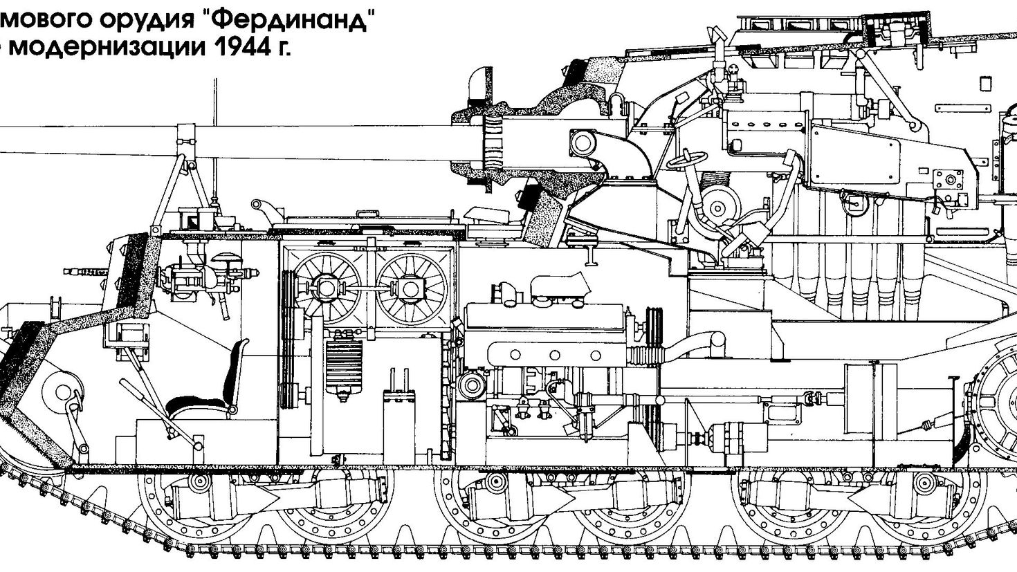 САУ Фердинанд чертежи