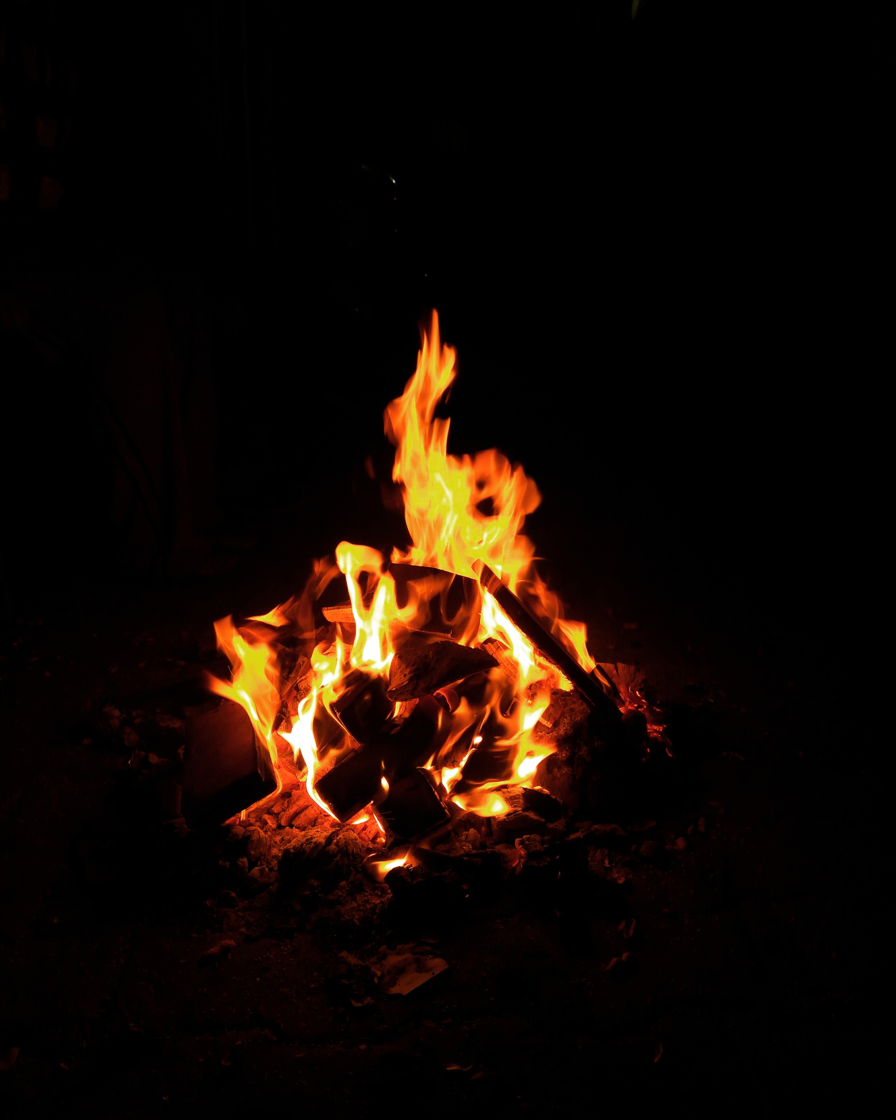 Download mobile wallpaper Fire, Bonfire, Flame for free.