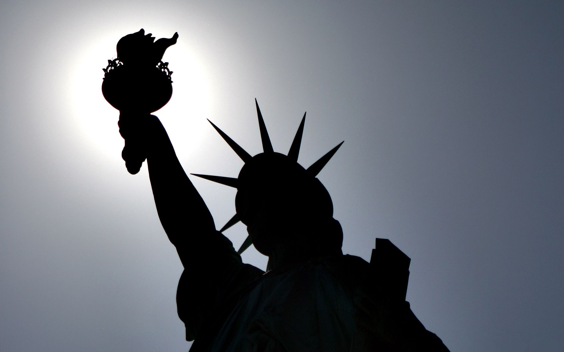 106428 скачать обои сша, сша (usa), new york, нью йорк, города, статуя свободы, тень, облик - заставки и картинки бесплатно