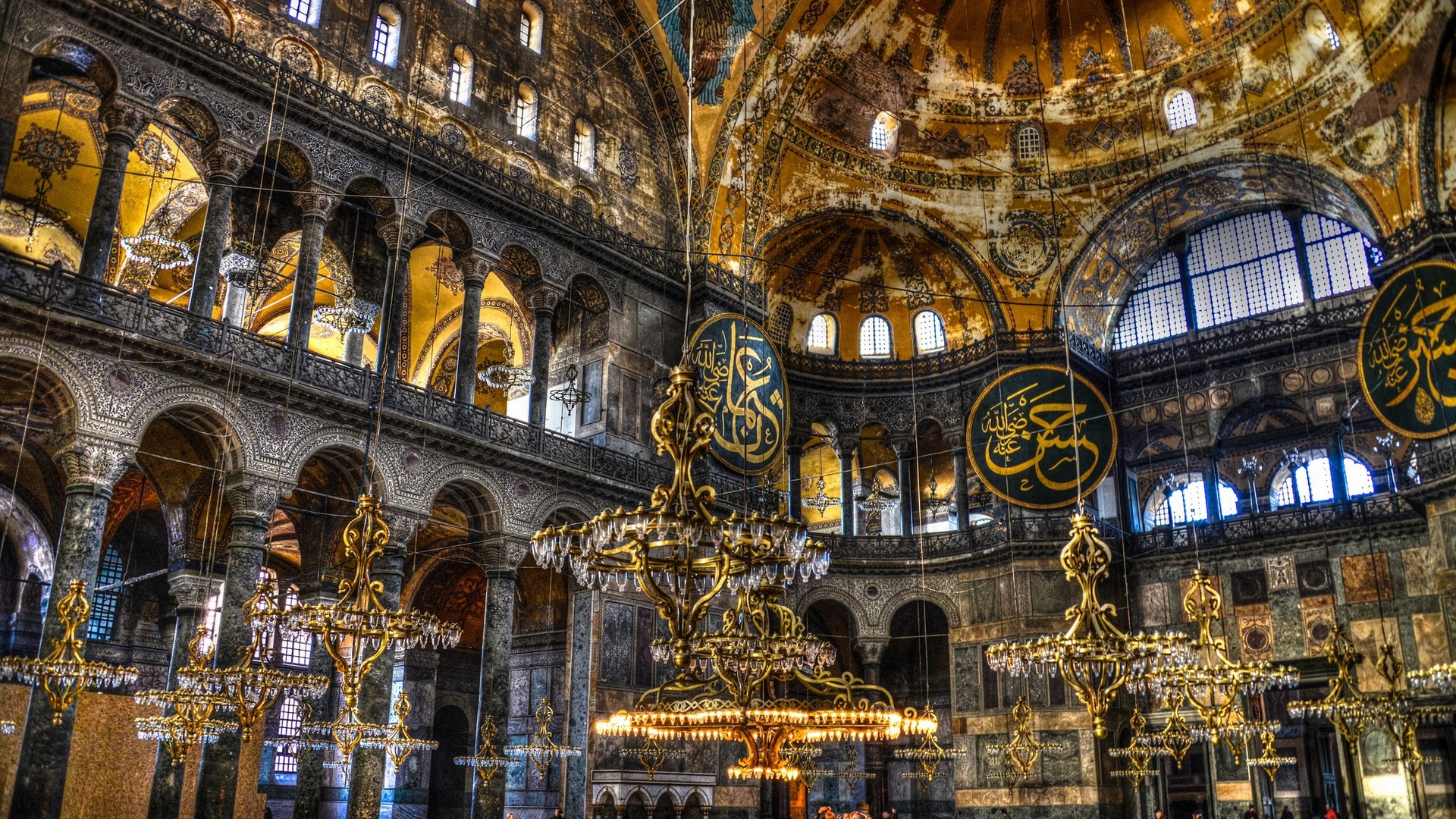 Laden Sie Hagia Sophia HD-Desktop-Hintergründe herunter