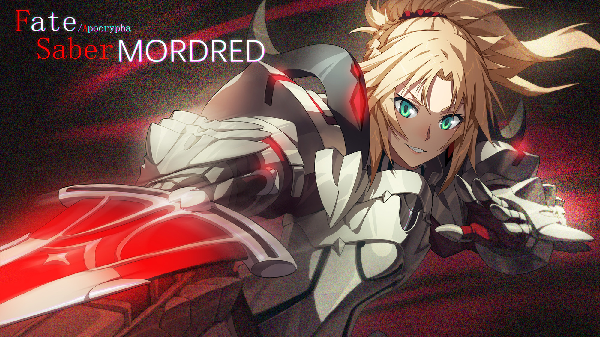 android mordred (fate/apocrypha), anime, fate/apocrypha, saber of red (fate/apocrypha), fate series