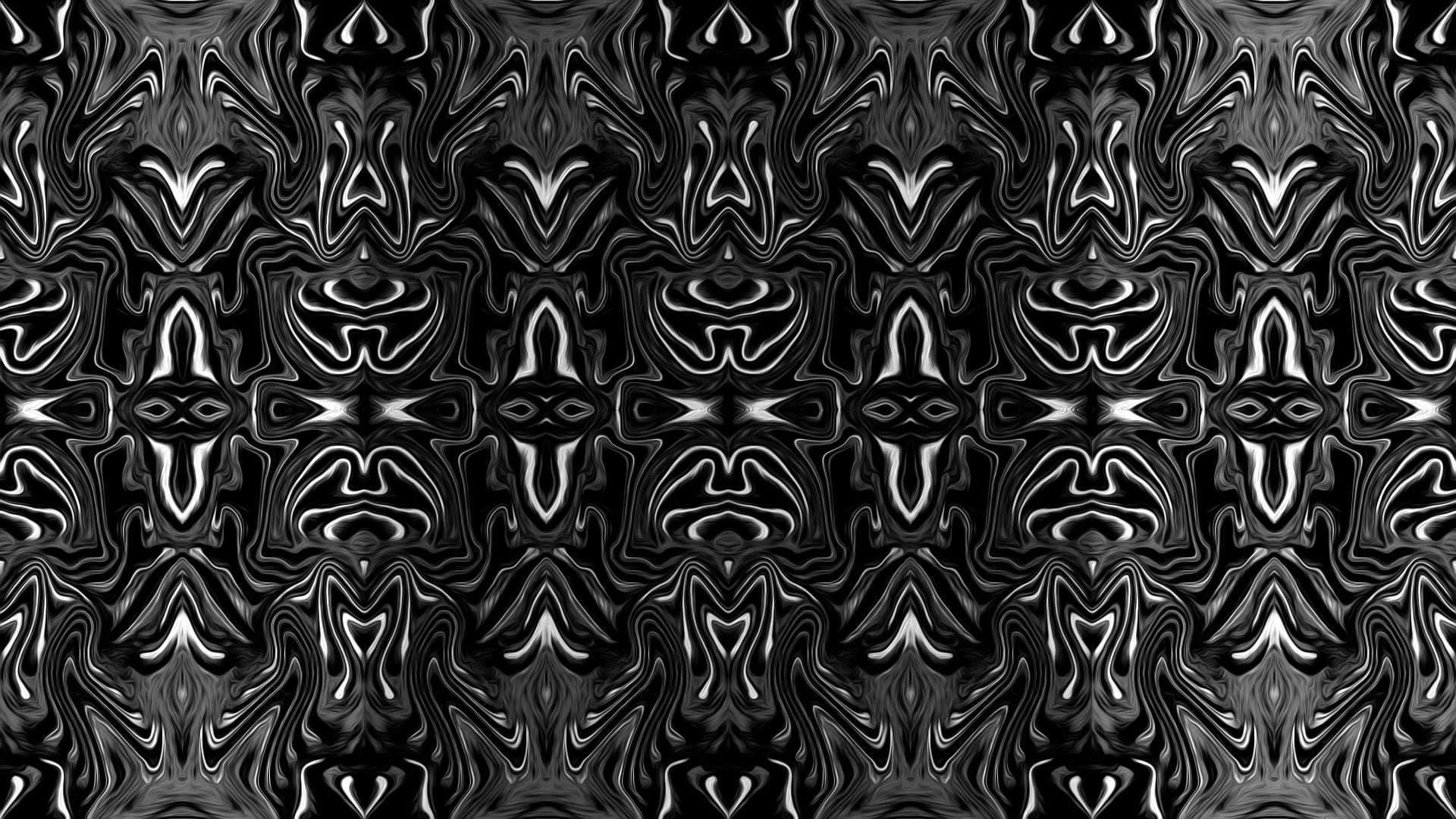 abstract, black & white, keleidoscope