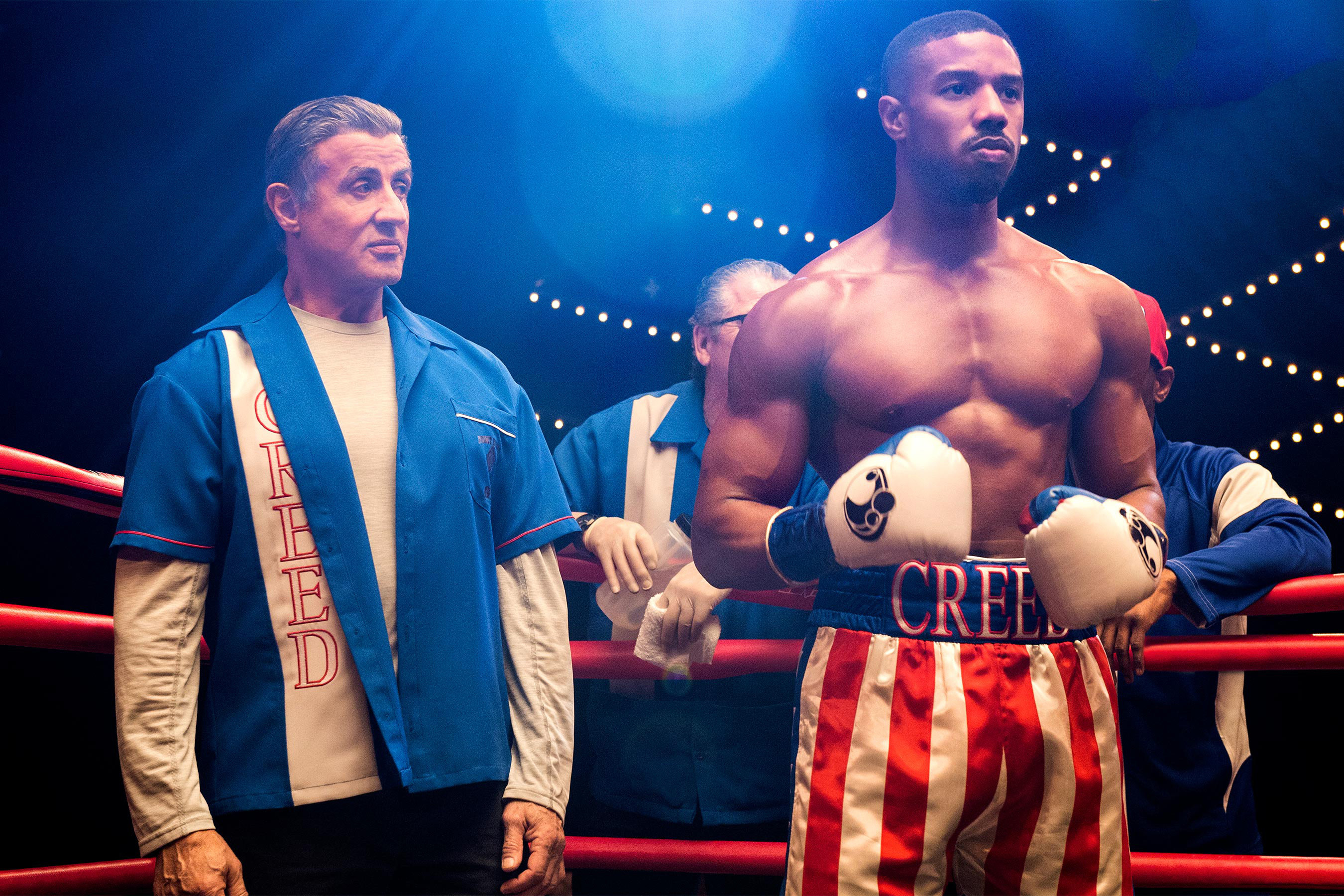 Download mobile wallpaper Sylvester Stallone, Movie, Rocky Balboa, Michael B Jordan, Adonis Creed, Creed Ii for free.