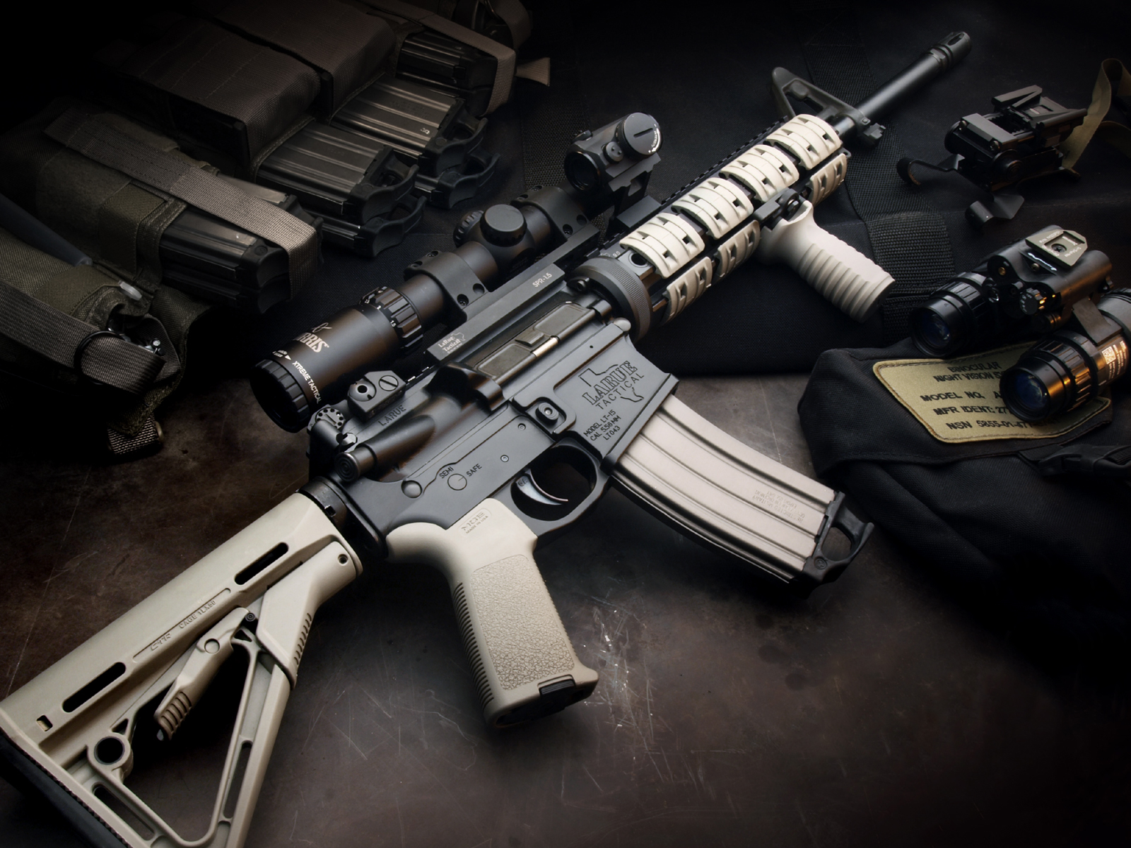 colt ar 15, weapons, assault rifle UHD