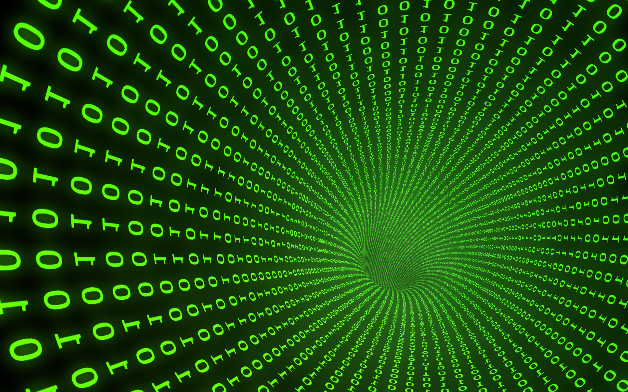 green, technology, binary HD wallpaper