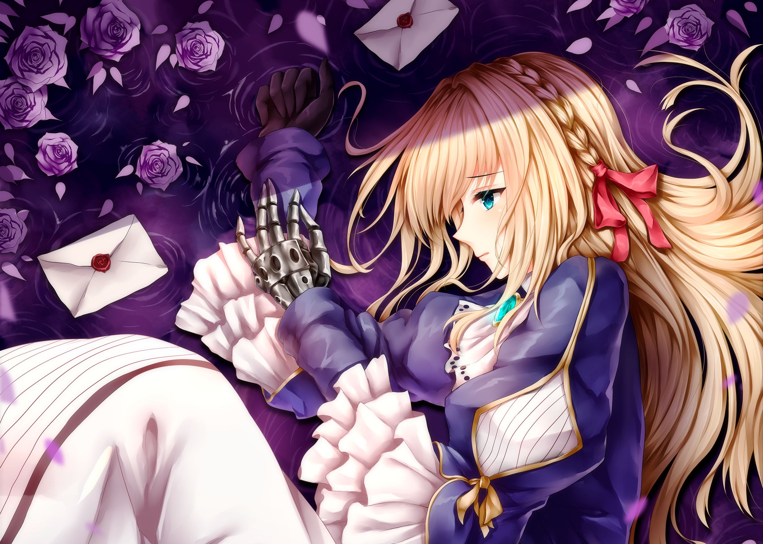 violet evergarden (character), anime, violet evergarden iphone wallpaper