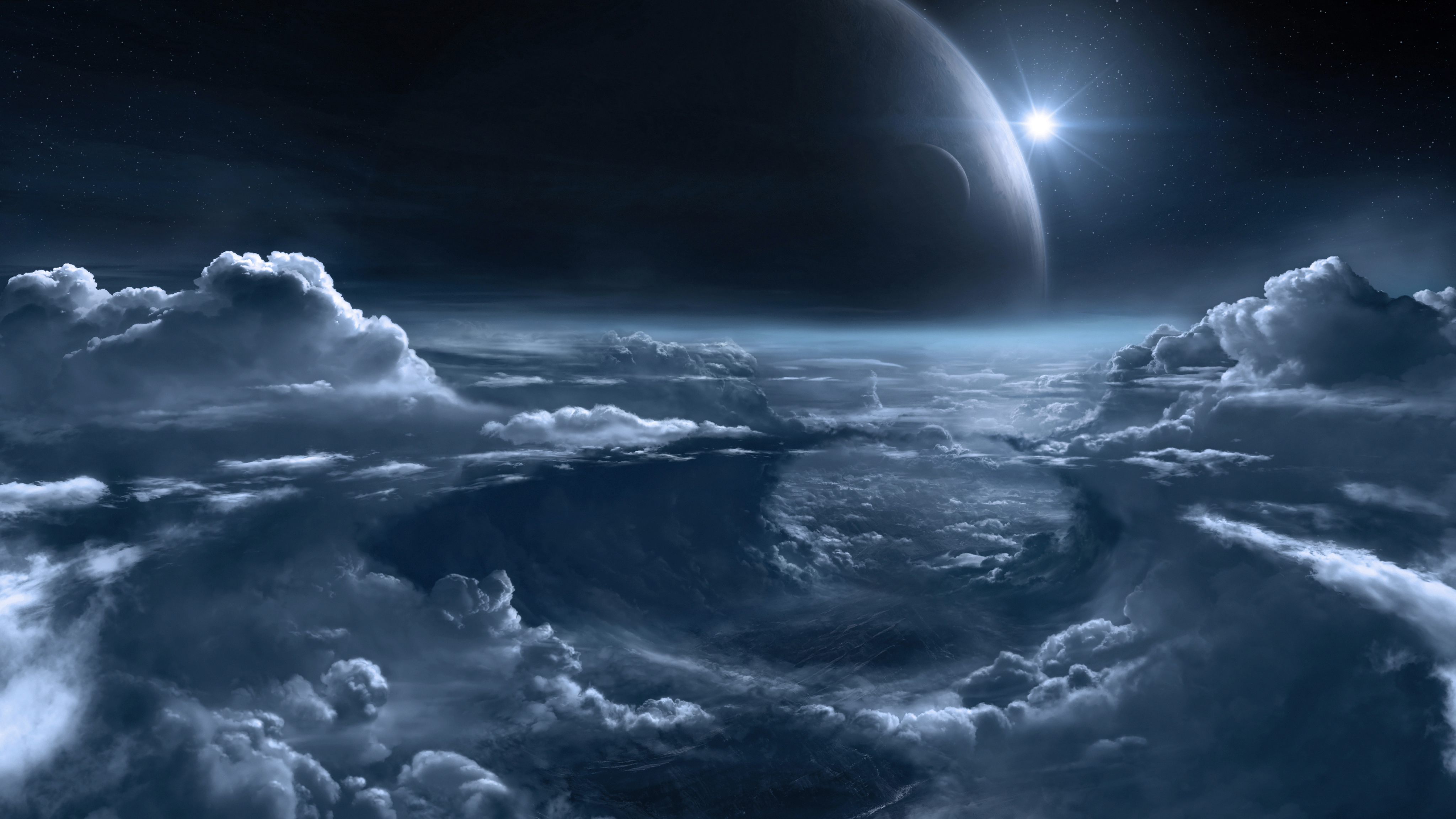 cloud, space, sci fi, planet wallpaper for mobile