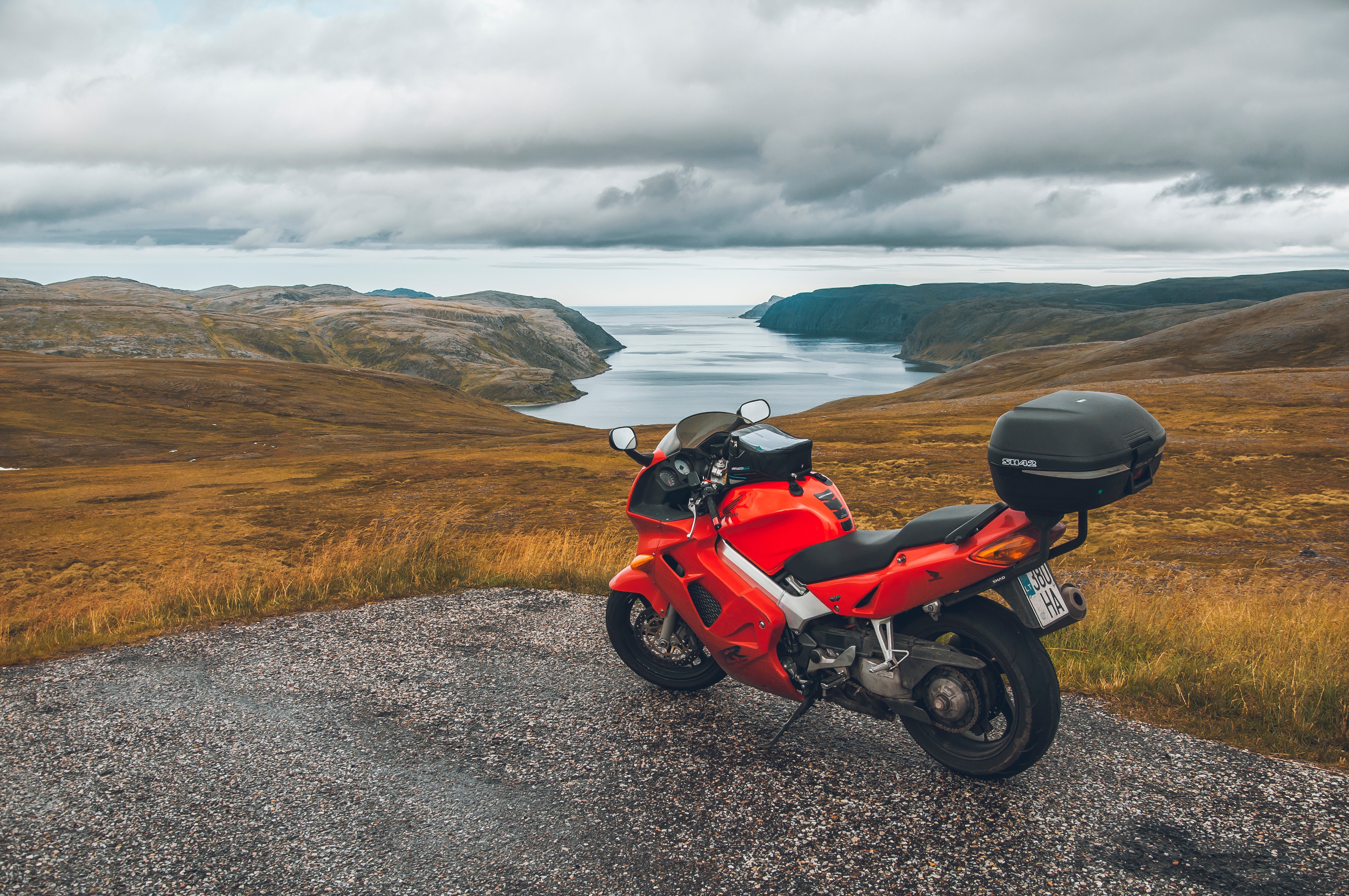journey, motorcycle, bike, mountains, sea, honda, motorcycles