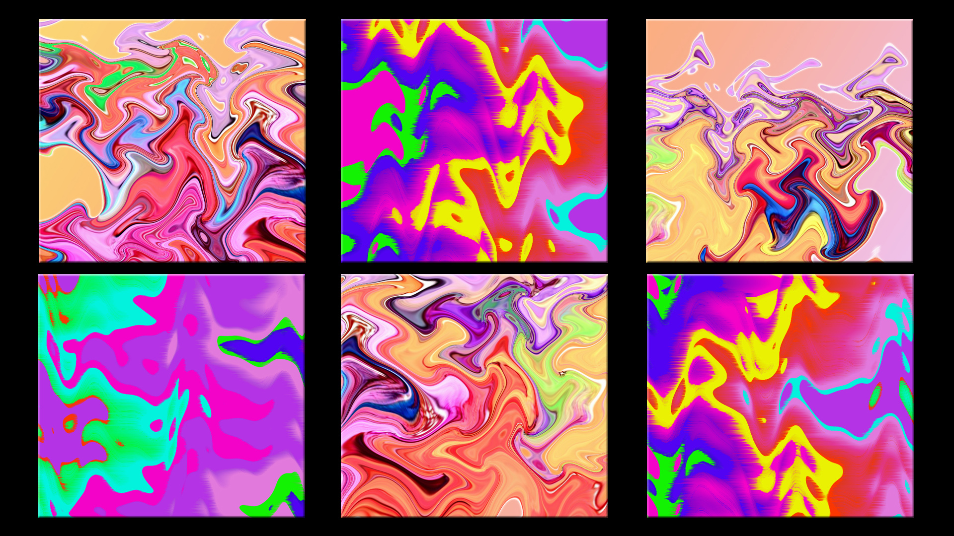 abstract, cool, colorful, distortion, pop art, ripple, wave 4K