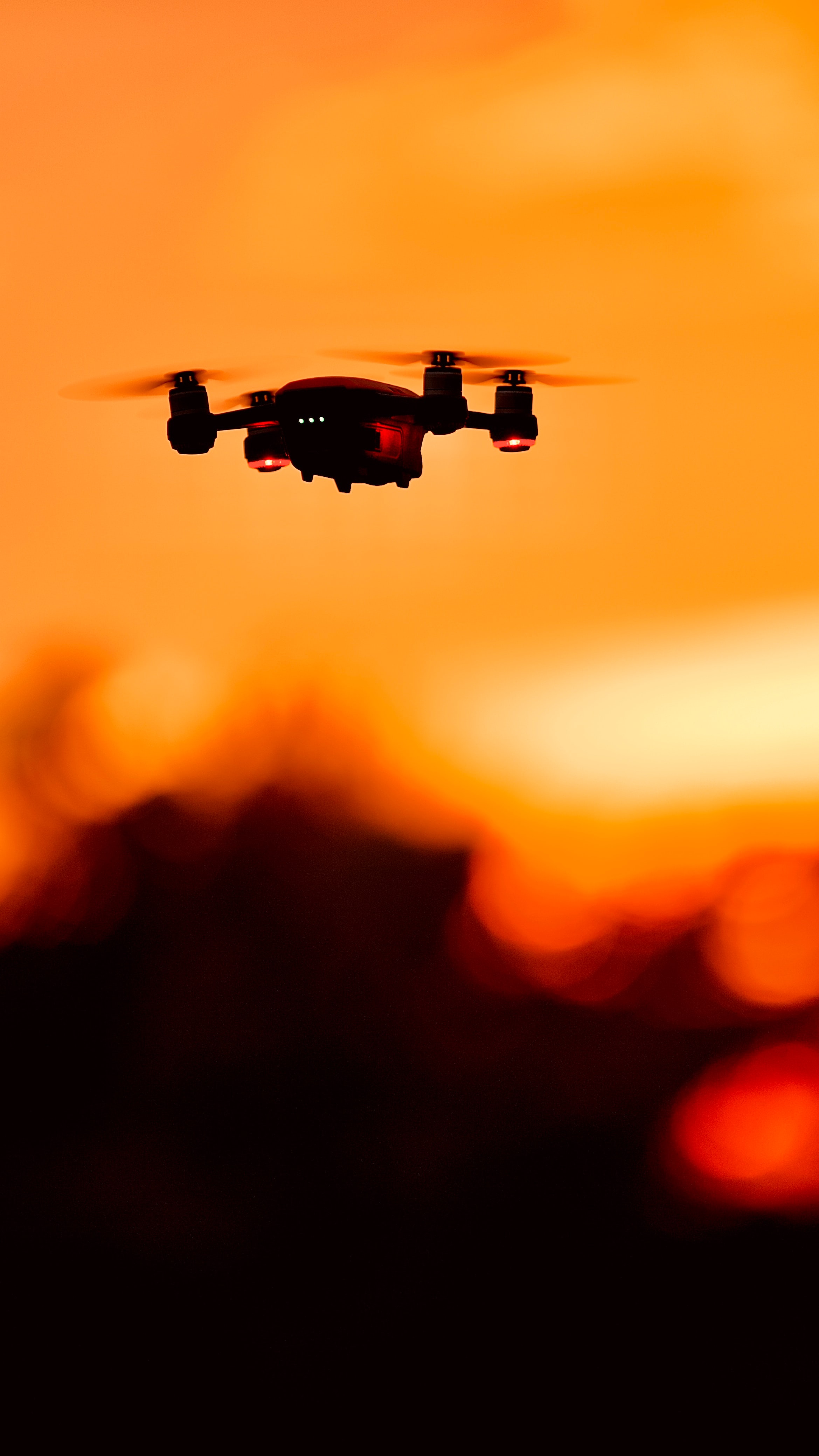 camera, drone, technologies, technology, sunset, device wallpapers for tablet