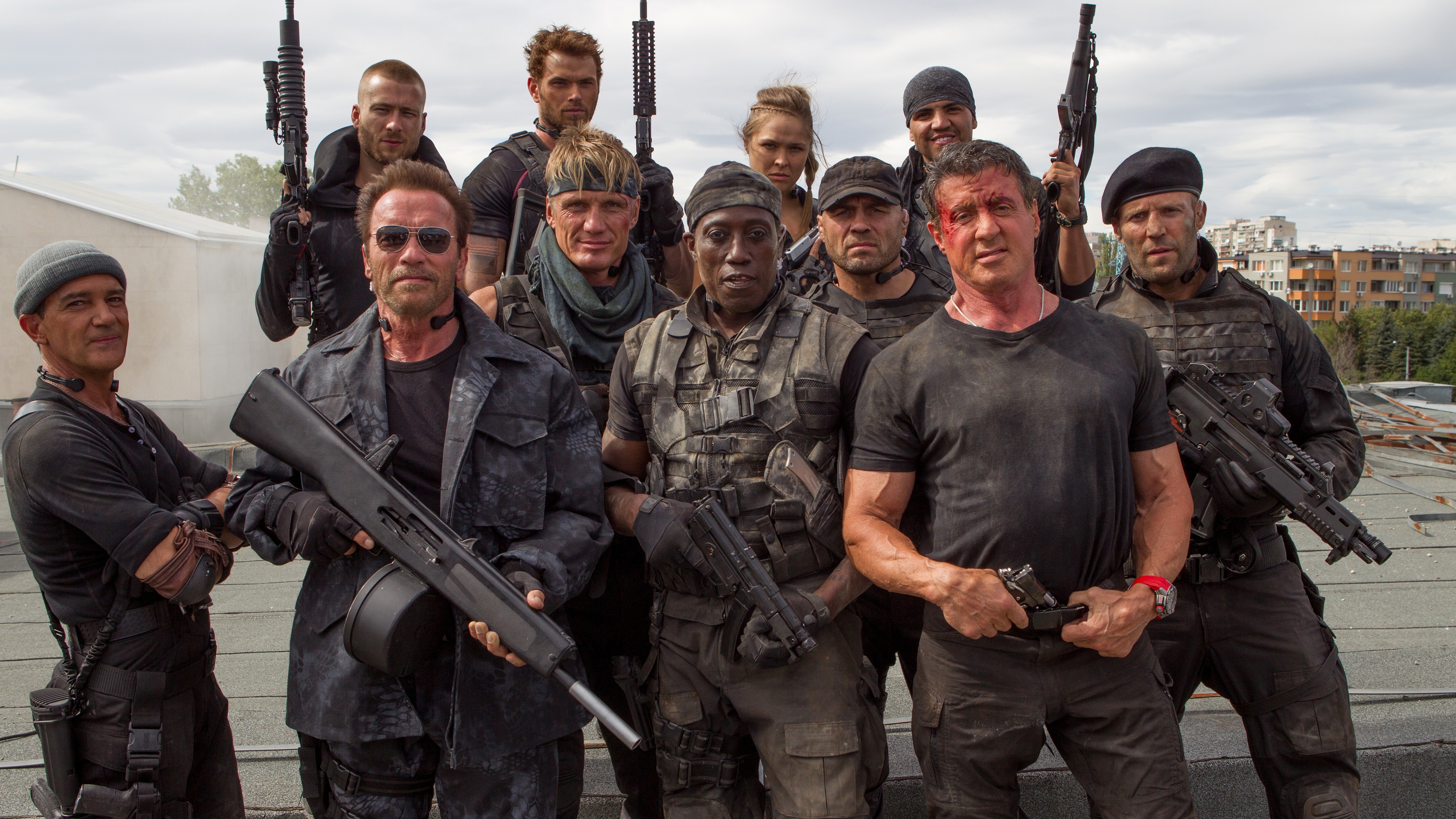movie, the expendables 3, antonio banderas, arnold schwarzenegger, jason statham, sylvester stallone, wesley snipes, the expendables