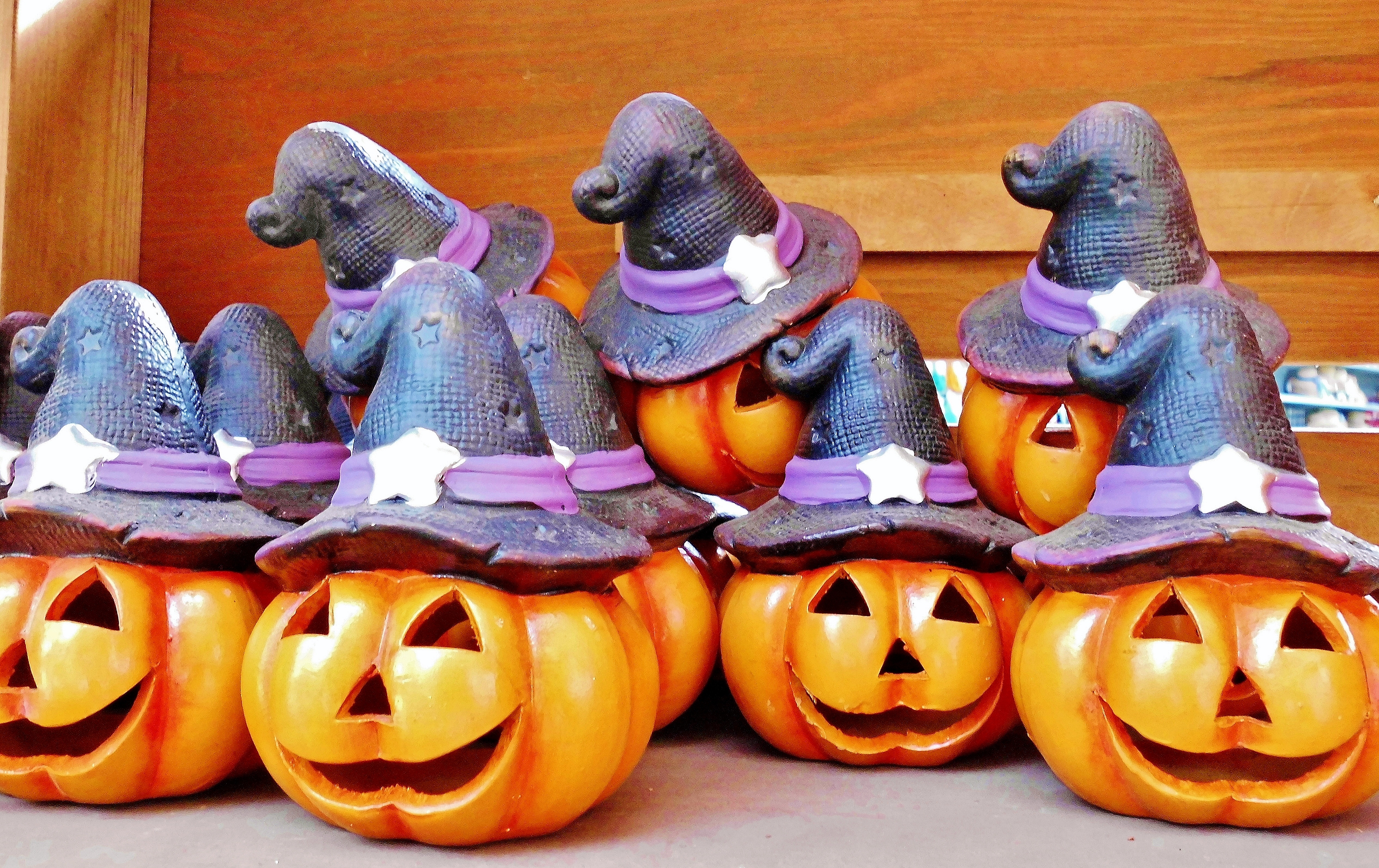 Laden Sie das Hut, Kürbis, Feiertage, Halloween-Bild kostenlos auf Ihren PC-Desktop herunter
