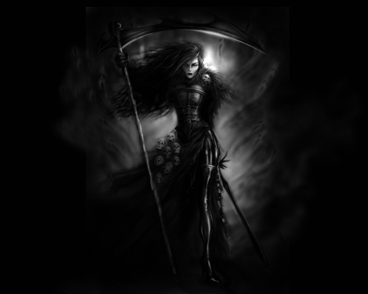 occult, grim reaper, dark Aesthetic wallpaper