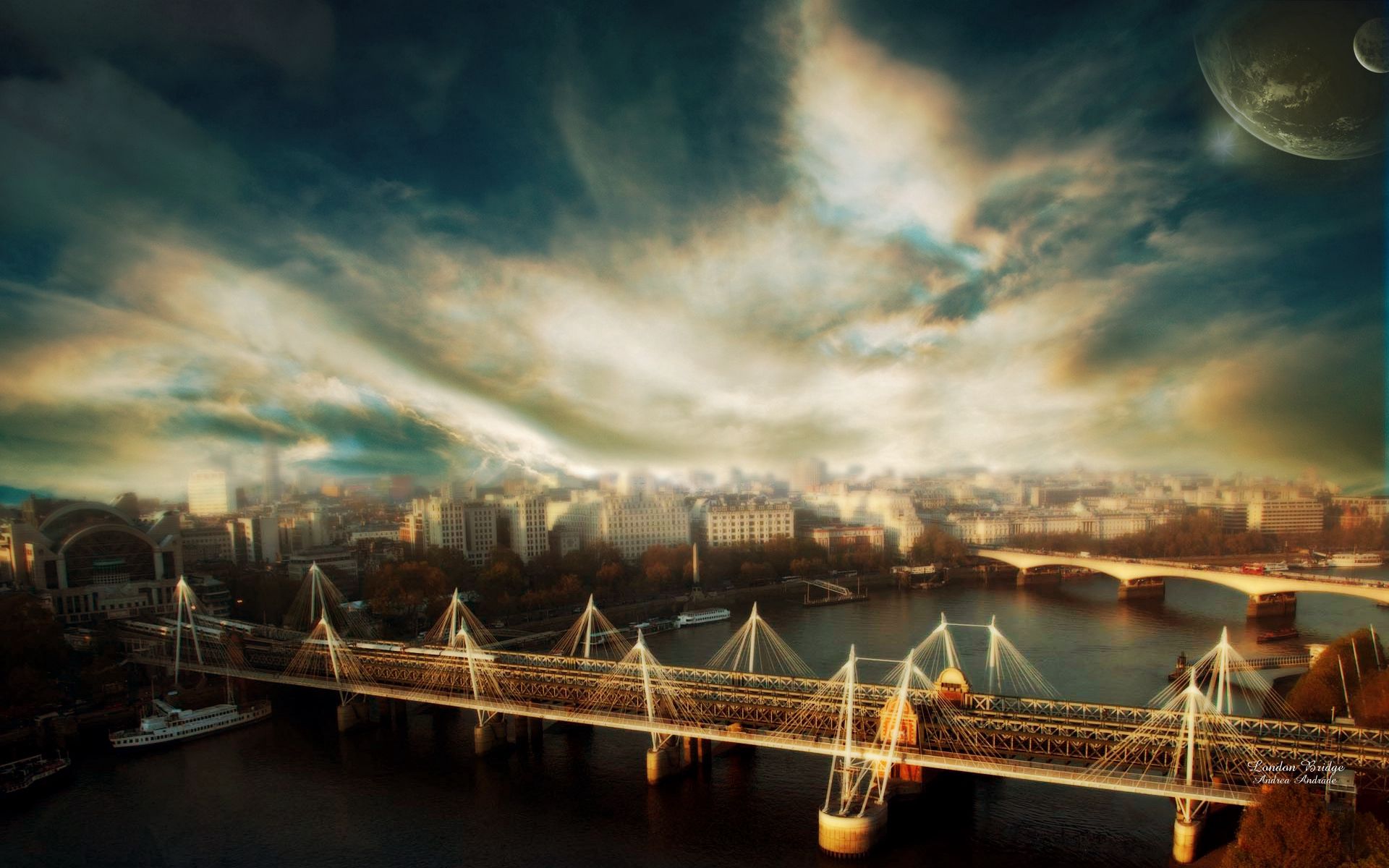 bridge, hdr, cities, rivers, london lock screen backgrounds
