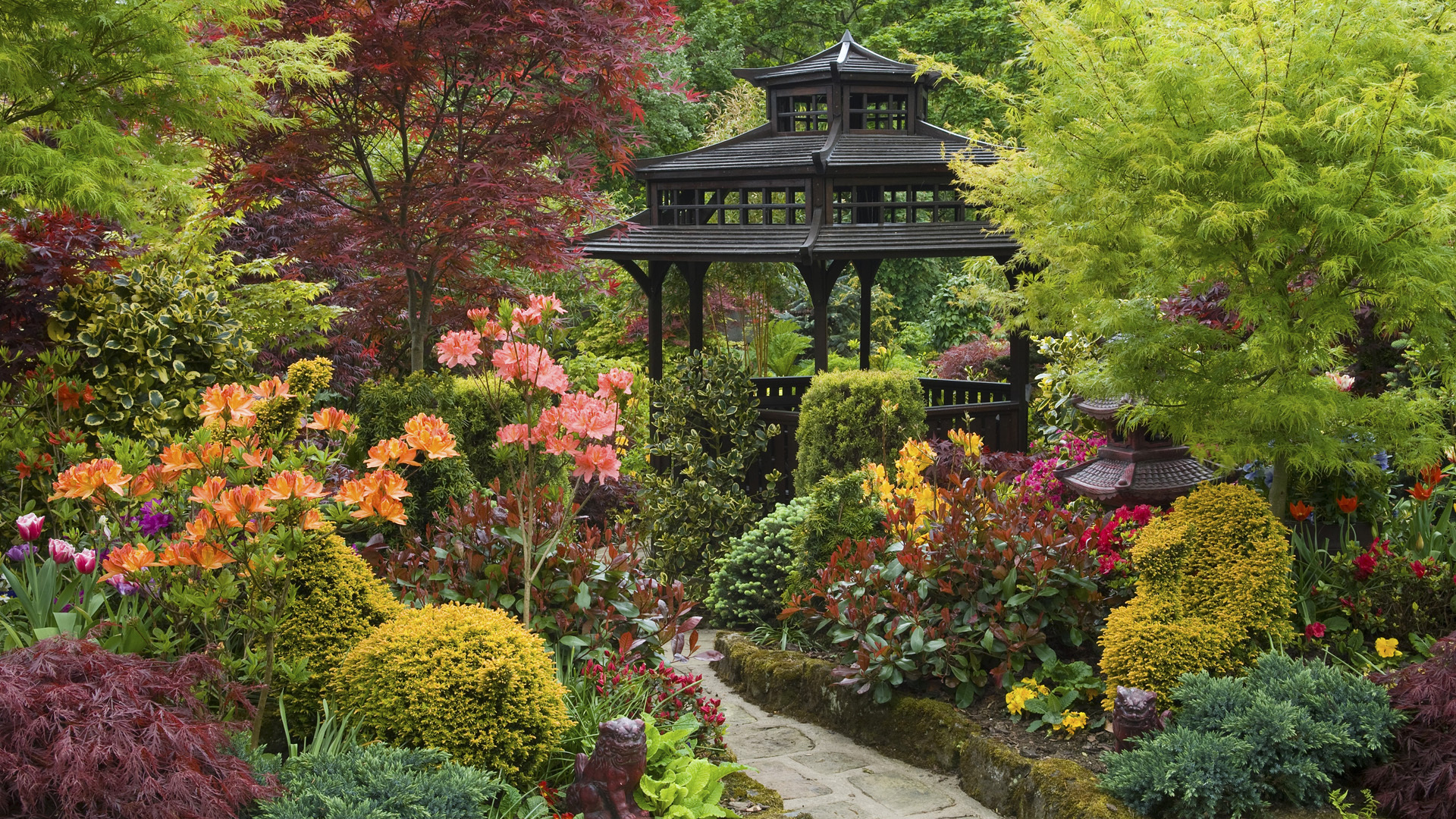 Пергола в японском саду