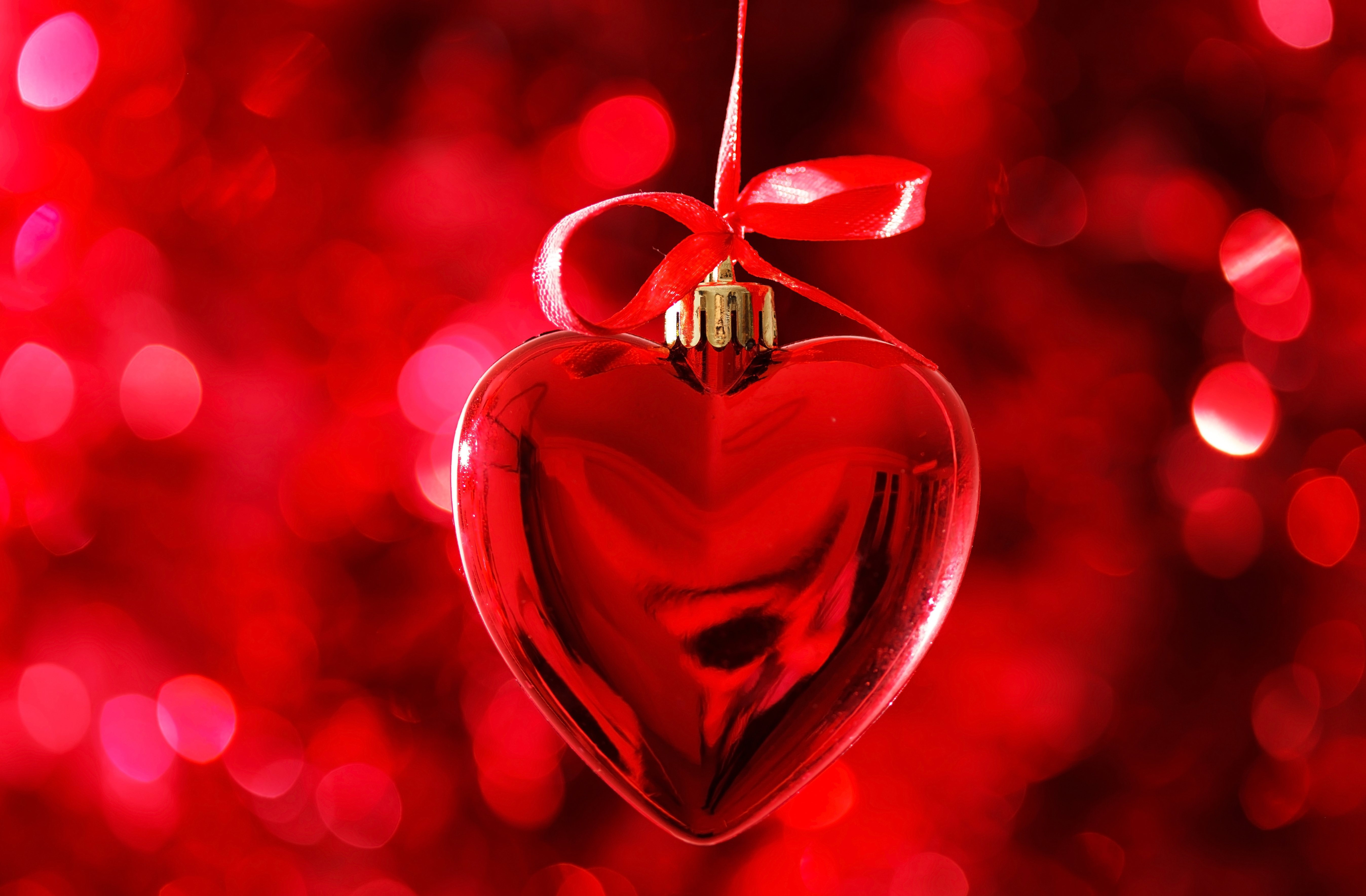Красивое красное сердце
