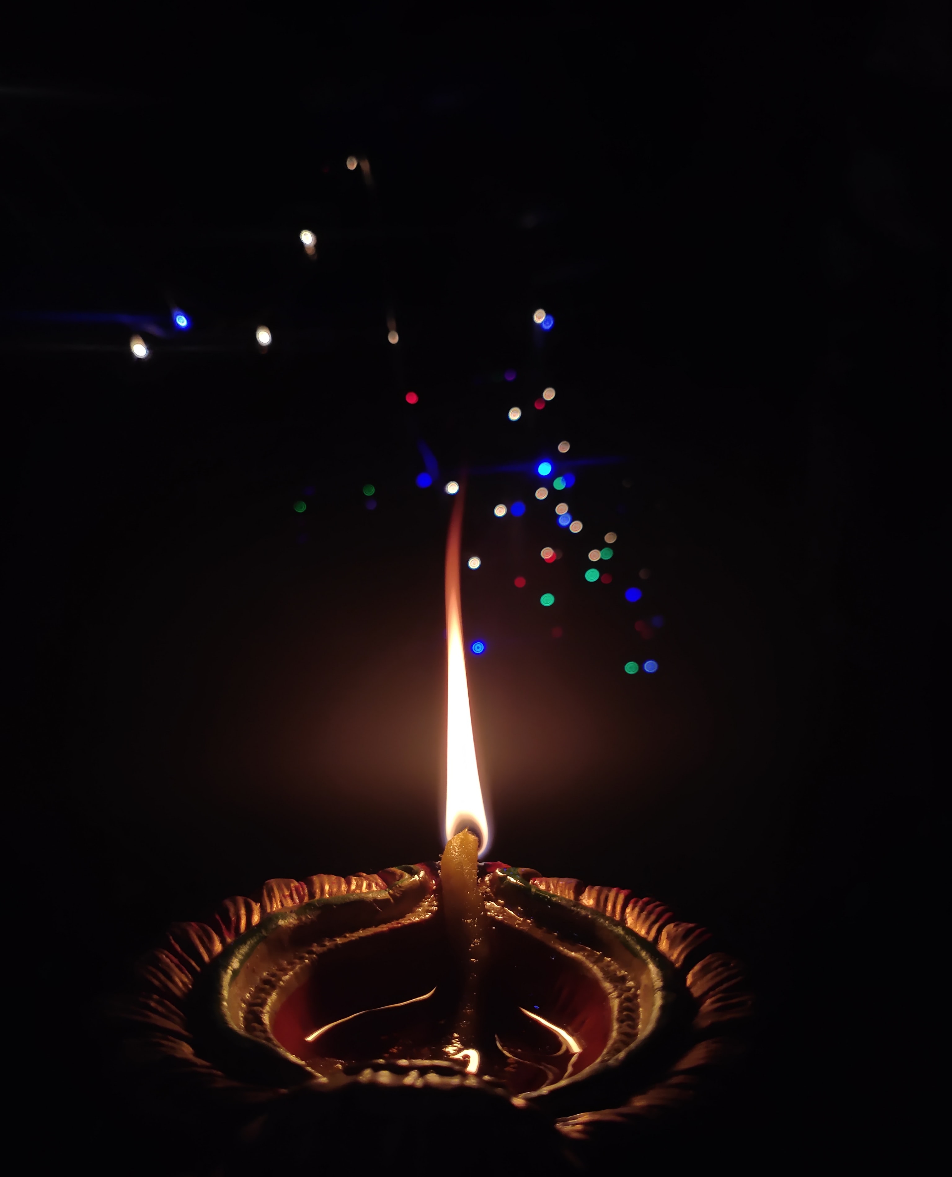 candle, flame, dark, fire HD wallpaper