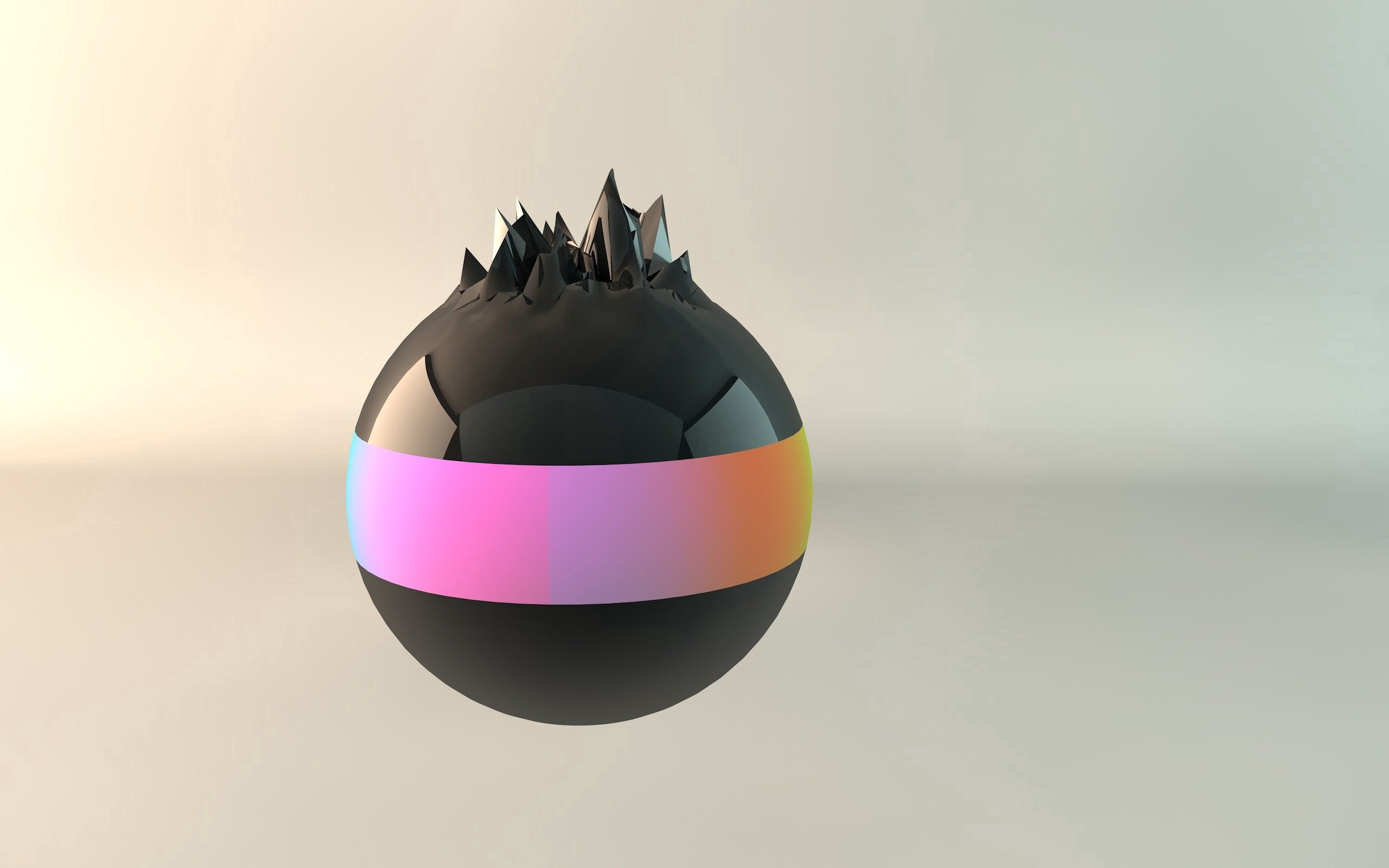Download mobile wallpaper Ball, Style, Explosion, Band, Stripe, 3D for free.