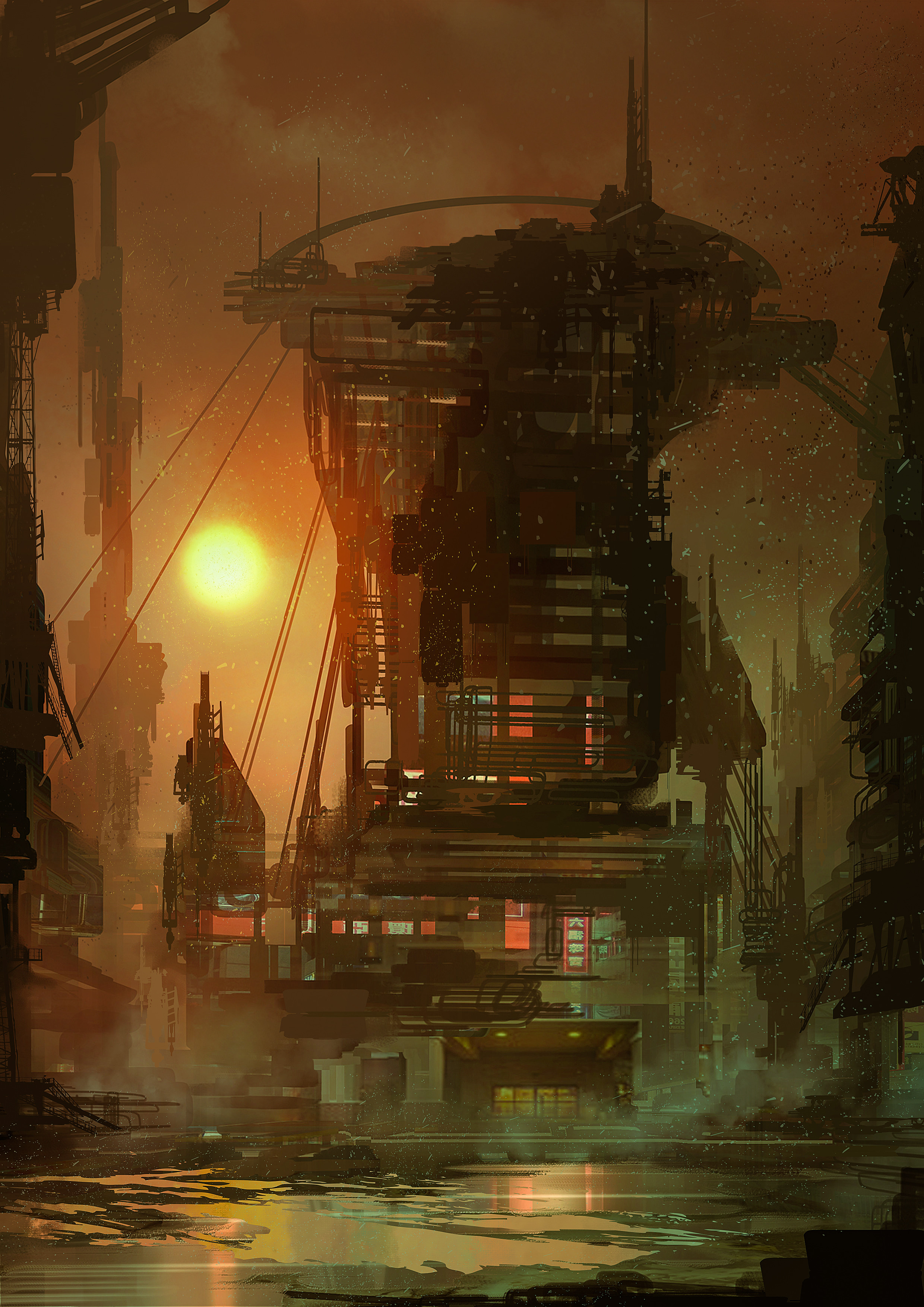 art, fiction, that's incredible, building, steampunk phone background