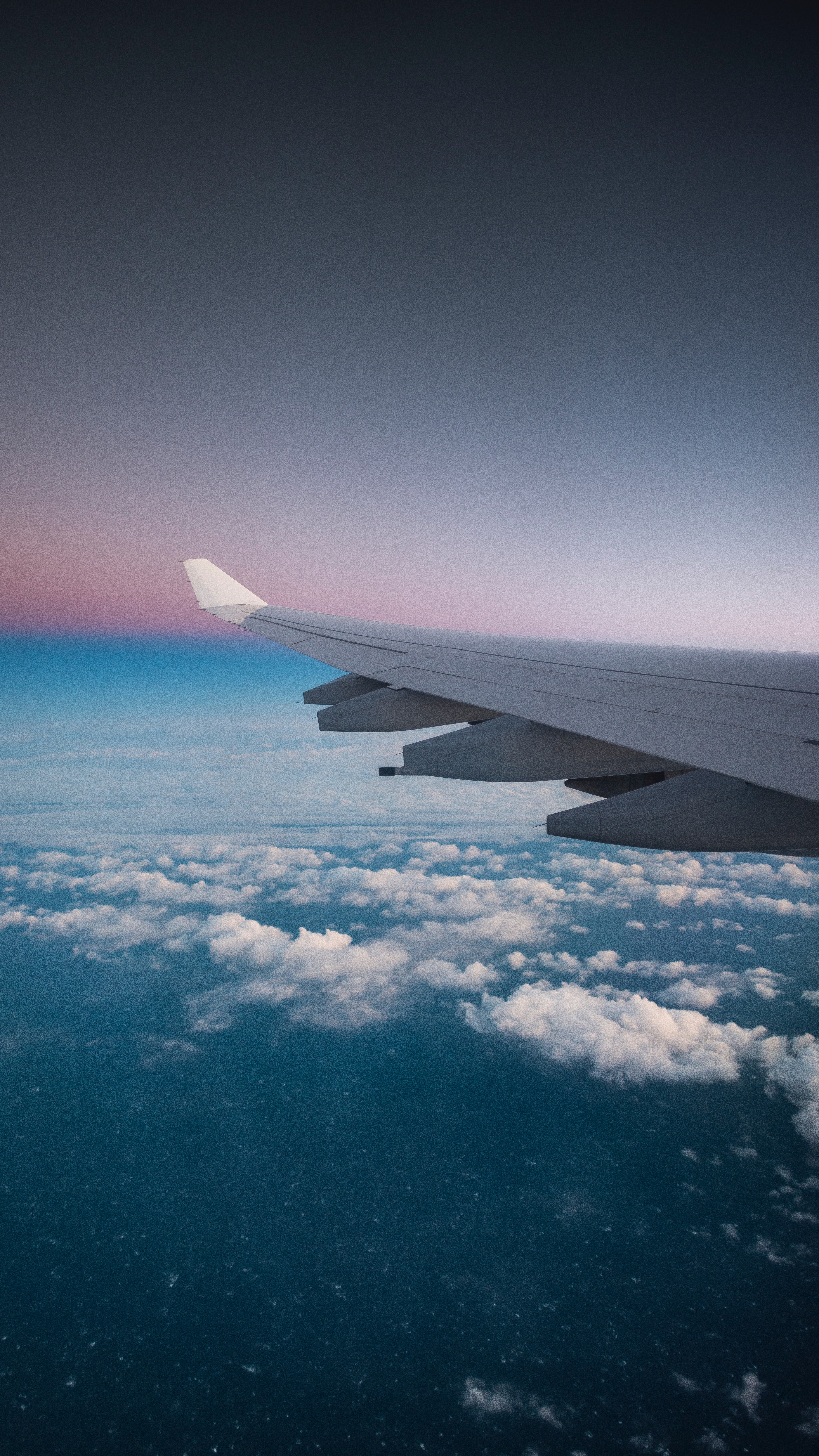 airplane wing, overview, flight, nature, clouds, review, wing of the plane